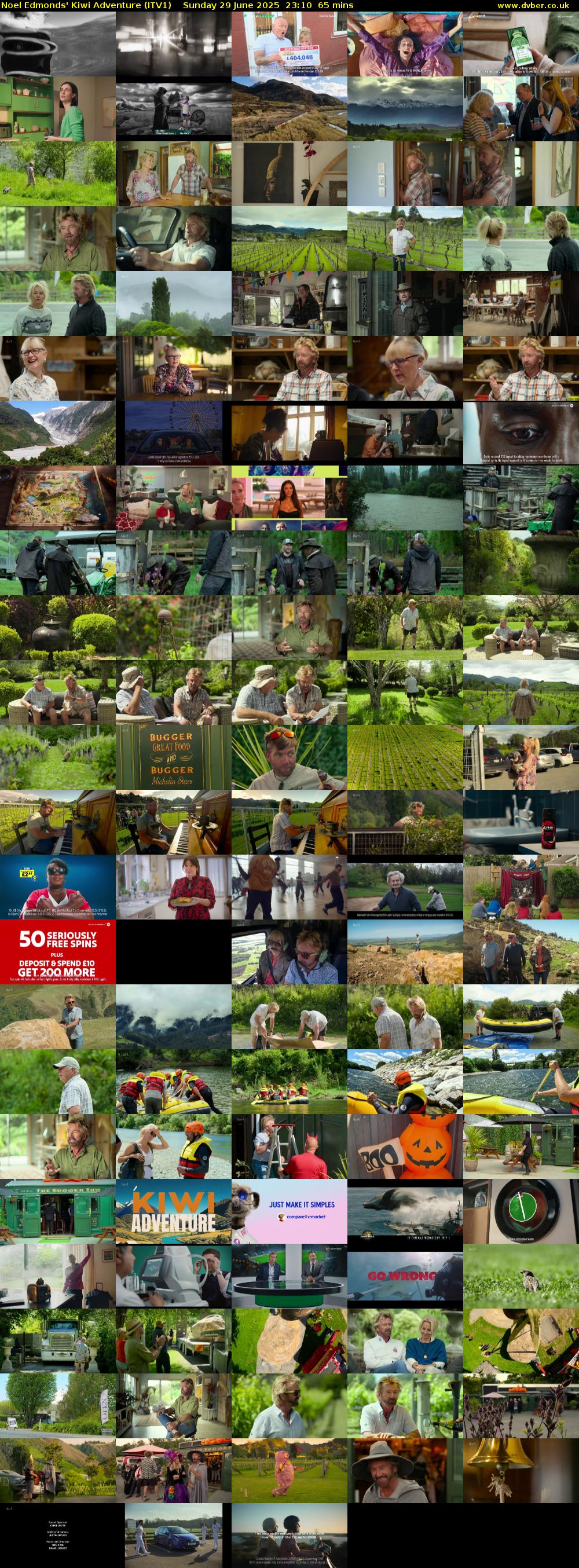 Noel Edmonds' Kiwi Adventure (ITV1) Sunday 29 June 2025 23:10 - 00:15
