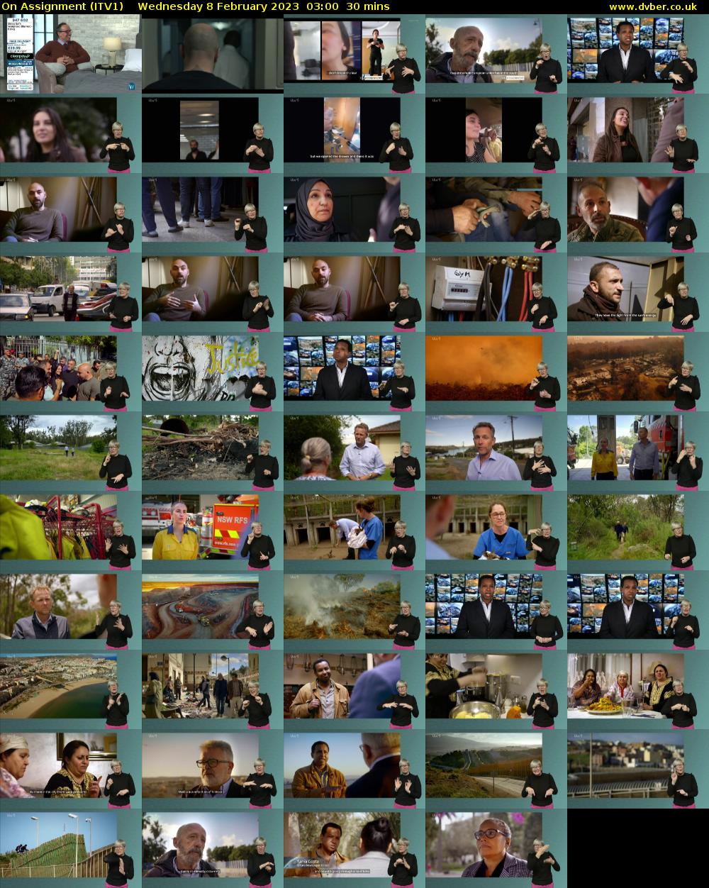 On Assignment (ITV1) Wednesday 8 February 2023 03:00 - 03:30