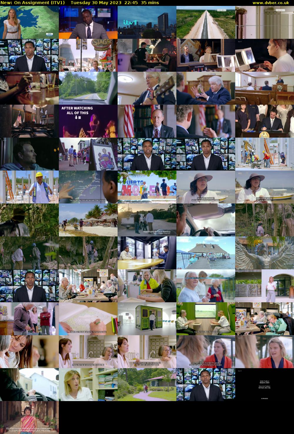 On Assignment (ITV1) Tuesday 30 May 2023 22:45 - 23:20