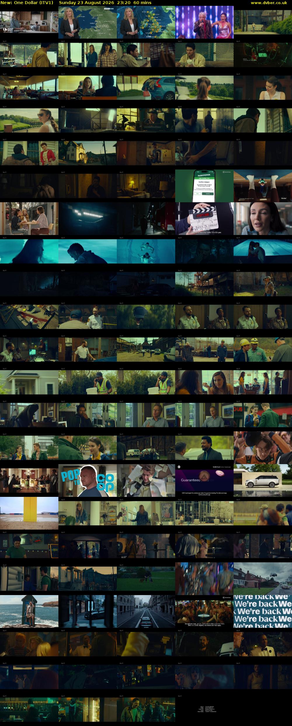 One Dollar (ITV1) Sunday 23 August 2026 23:20 - 00:20