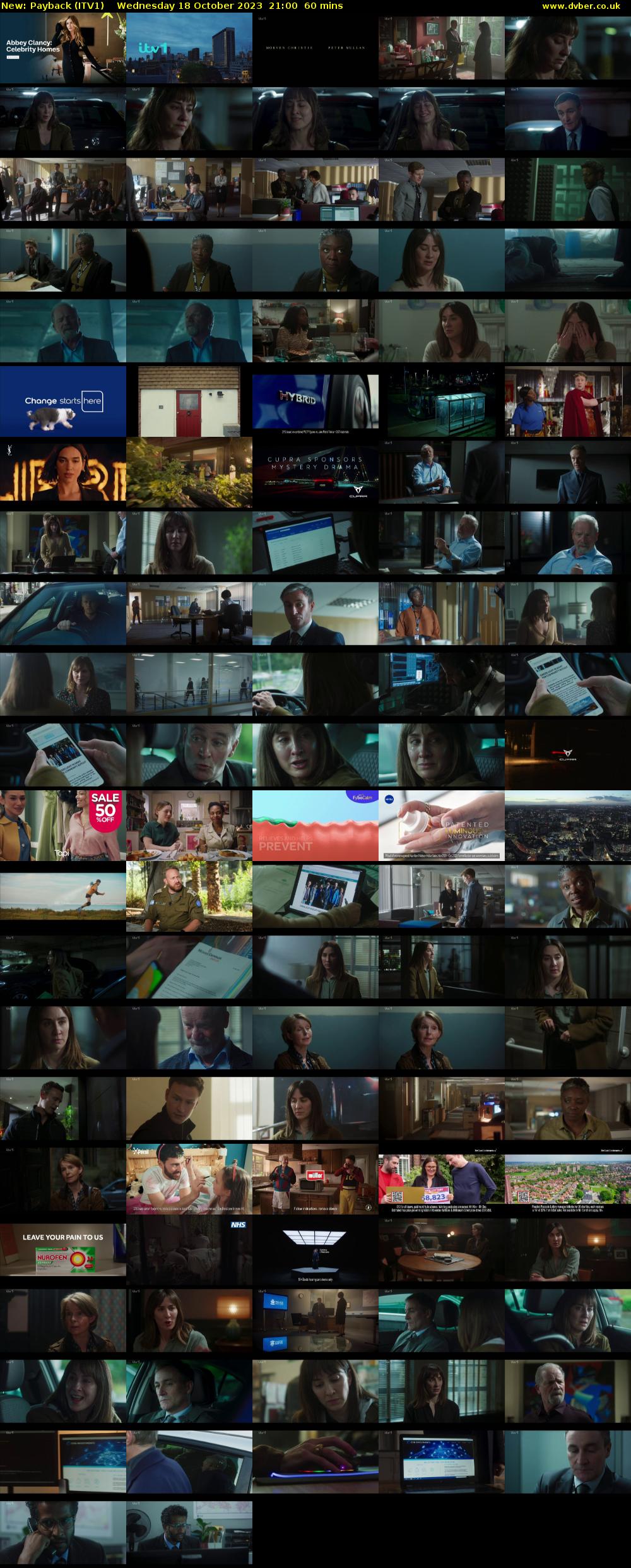 Payback (ITV1) Wednesday 18 October 2023 21:00 - 22:00