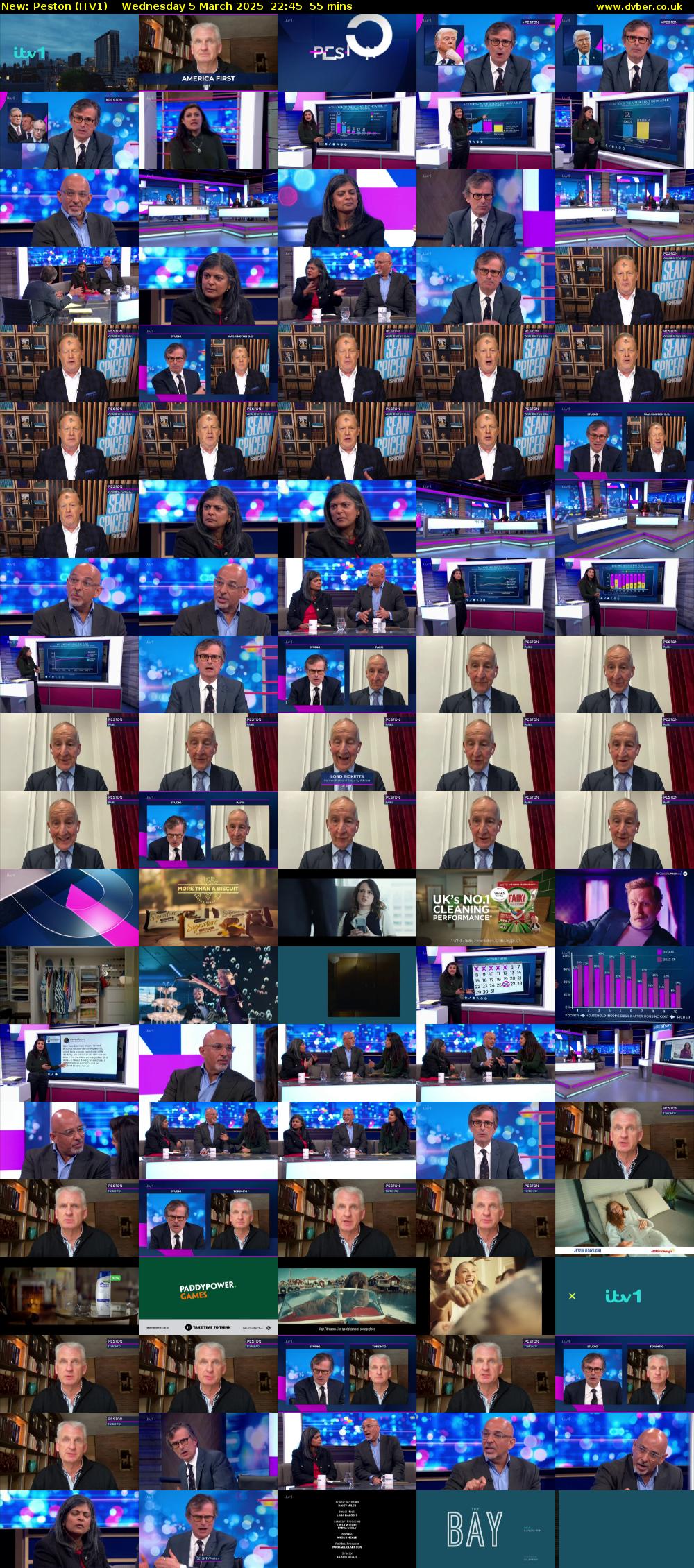 Peston (ITV1) Wednesday 5 March 2025 22:45 - 23:40