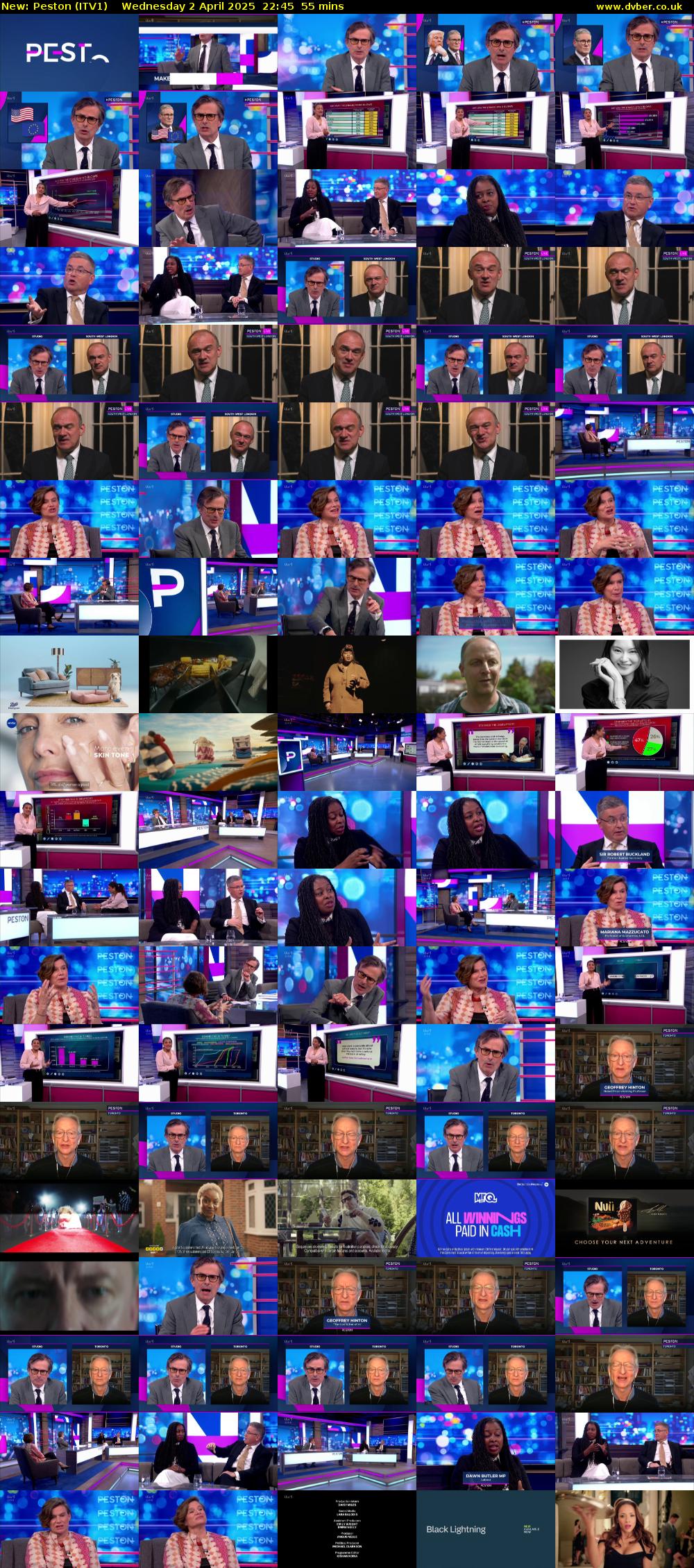 Peston (ITV1) Wednesday 2 April 2025 22:45 - 23:40