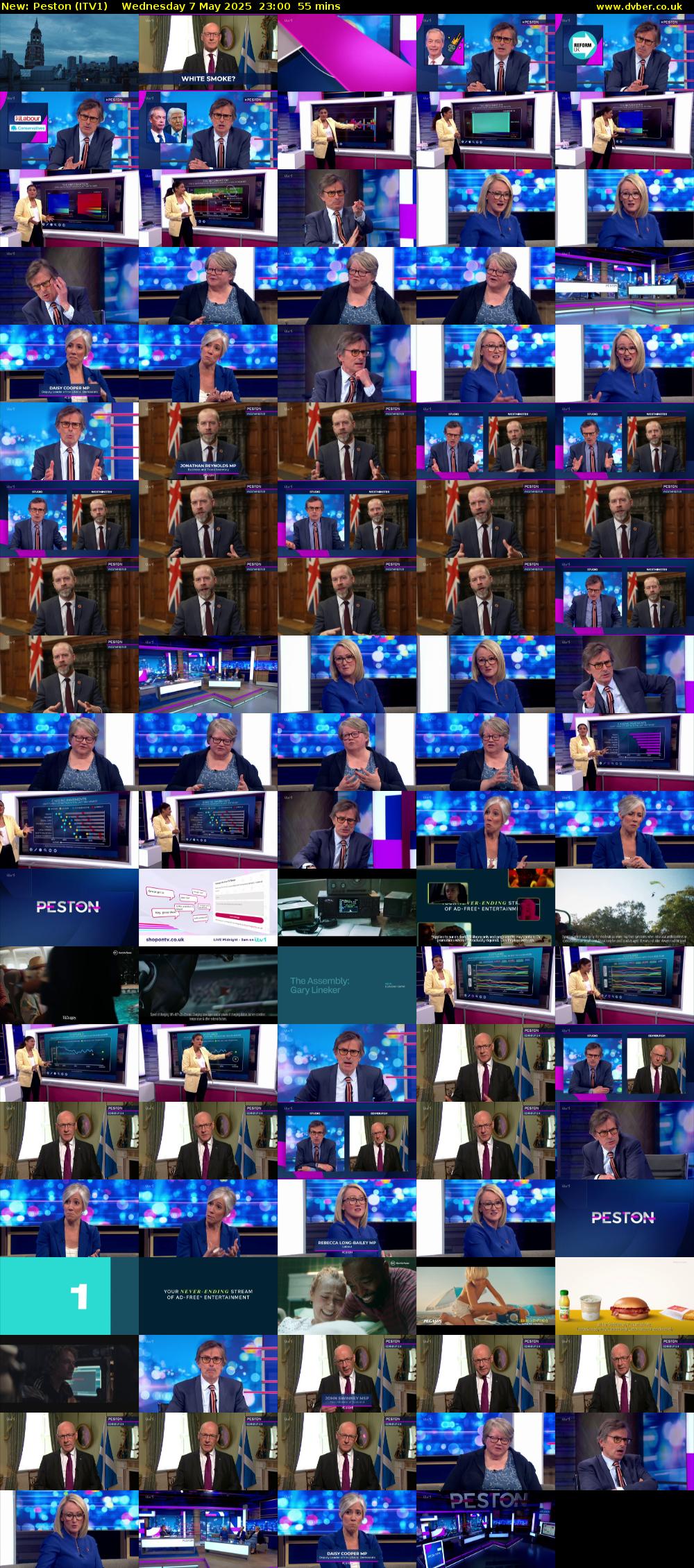 Peston (ITV1) Wednesday 7 May 2025 23:00 - 23:55
