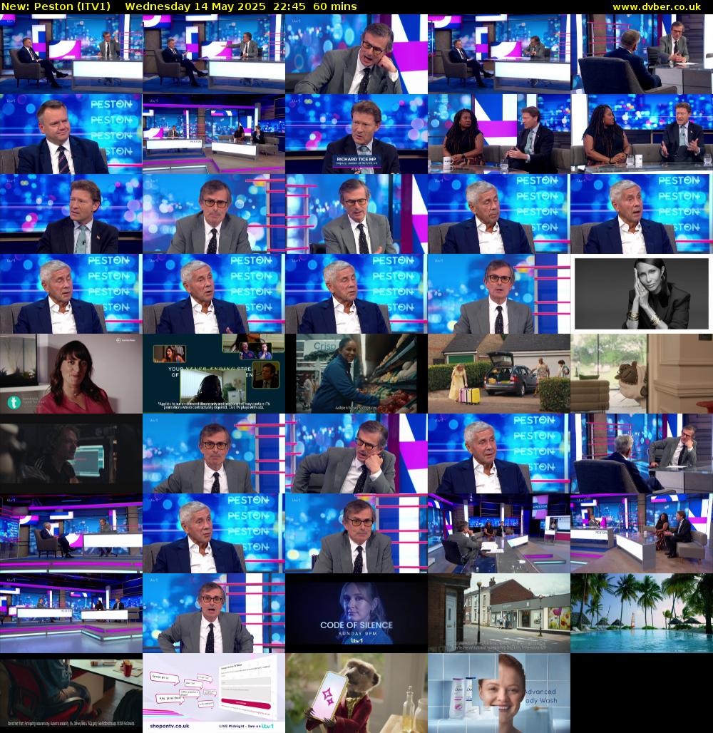 Peston (ITV1) Wednesday 14 May 2025 22:45 - 23:45