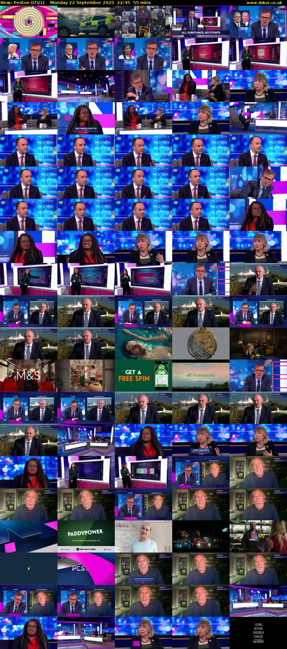Peston (ITV1) Monday 22 September 2025 22:45 - 23:40