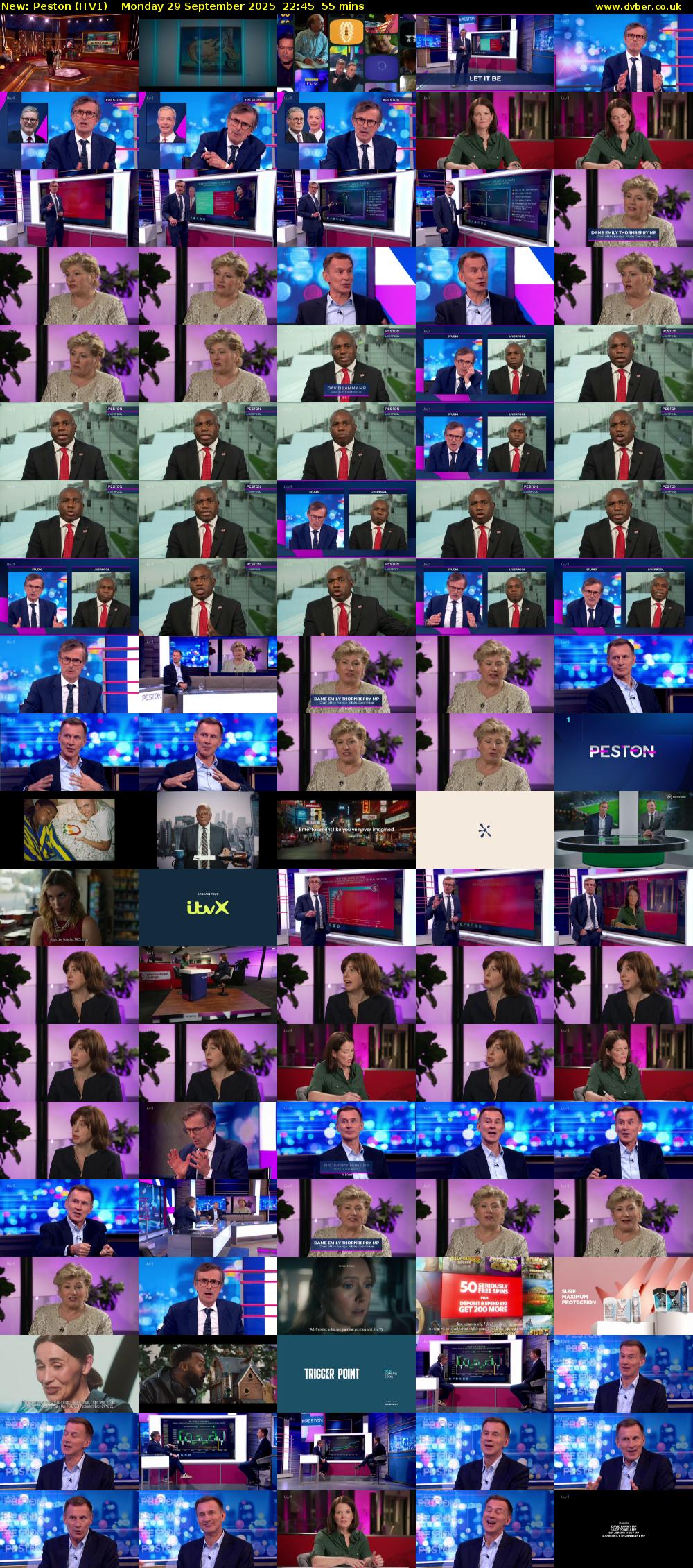 Peston (ITV1) Monday 29 September 2025 22:45 - 23:40