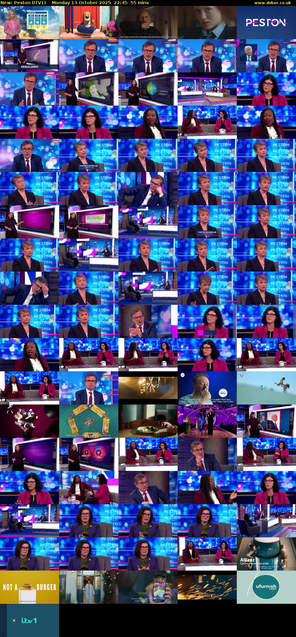 Peston (ITV1) Monday 13 October 2025 22:45 - 23:40