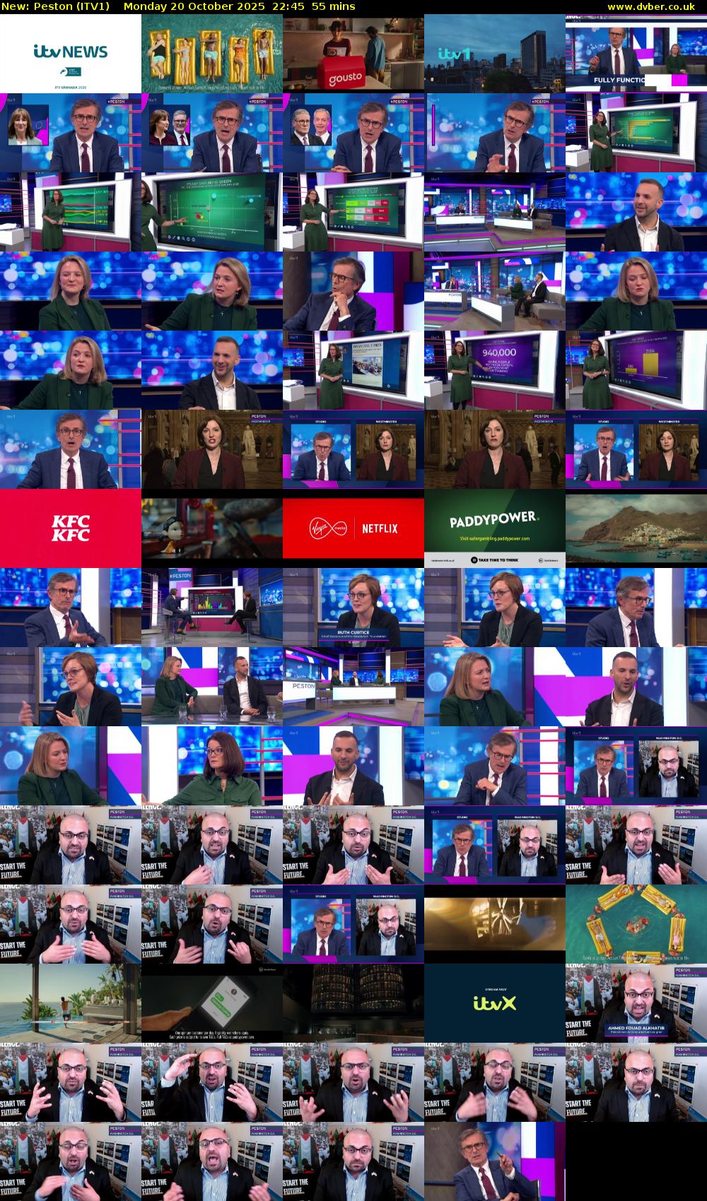 Peston (ITV1) Monday 20 October 2025 22:45 - 23:40