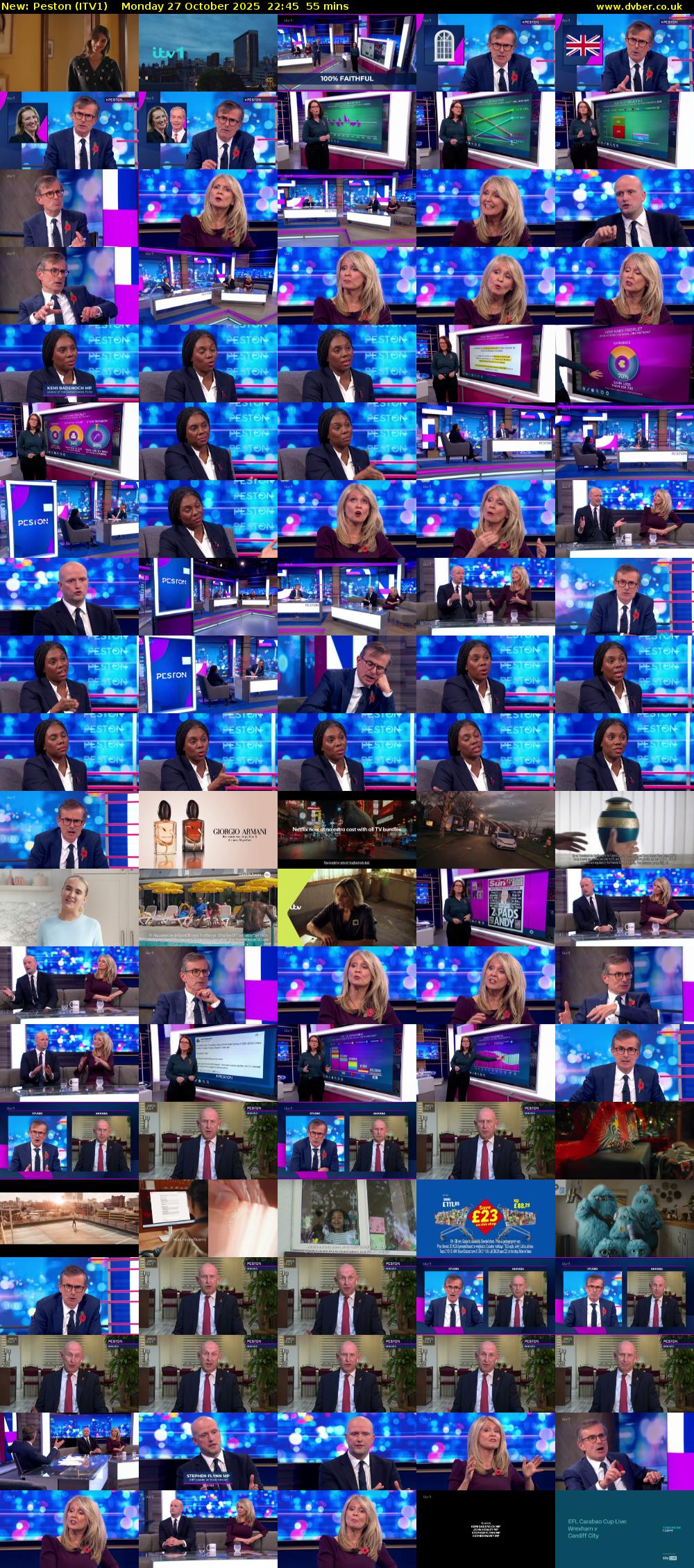 Peston (ITV1) Monday 27 October 2025 22:45 - 23:40
