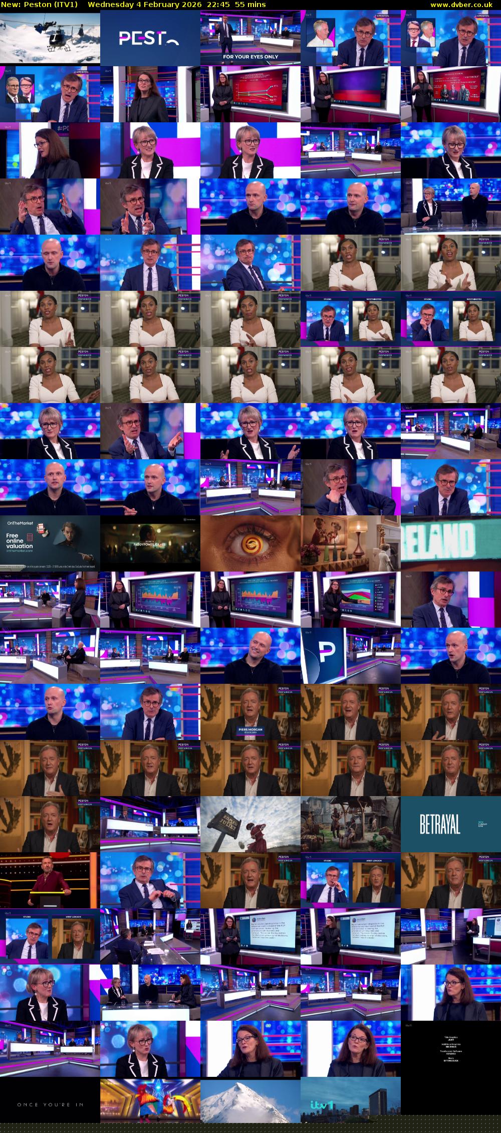 Peston (ITV1) Wednesday 4 February 2026 22:45 - 23:40