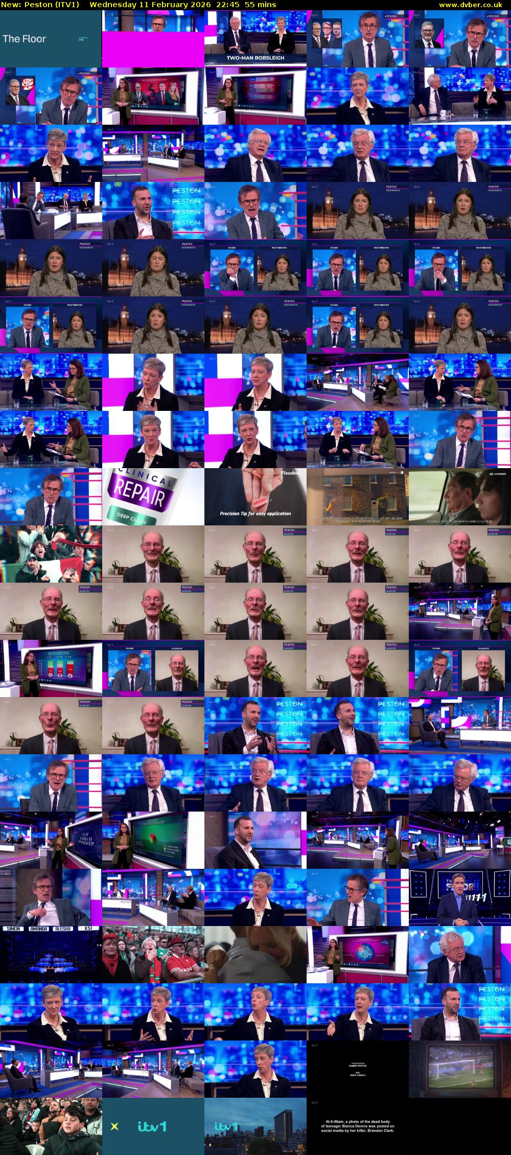 Peston (ITV1) Wednesday 11 February 2026 22:45 - 23:40