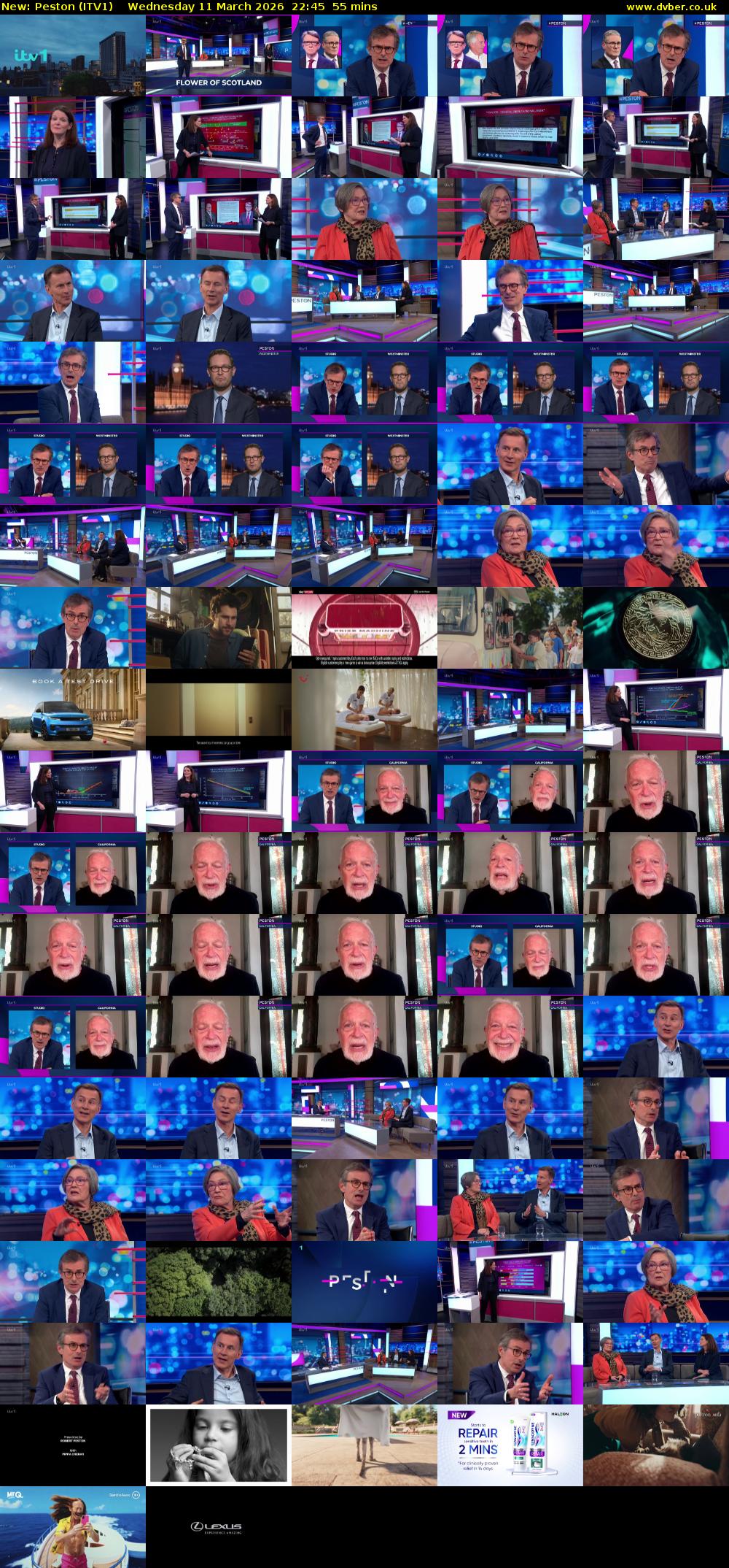 Peston (ITV1) Wednesday 11 March 2026 22:45 - 23:40