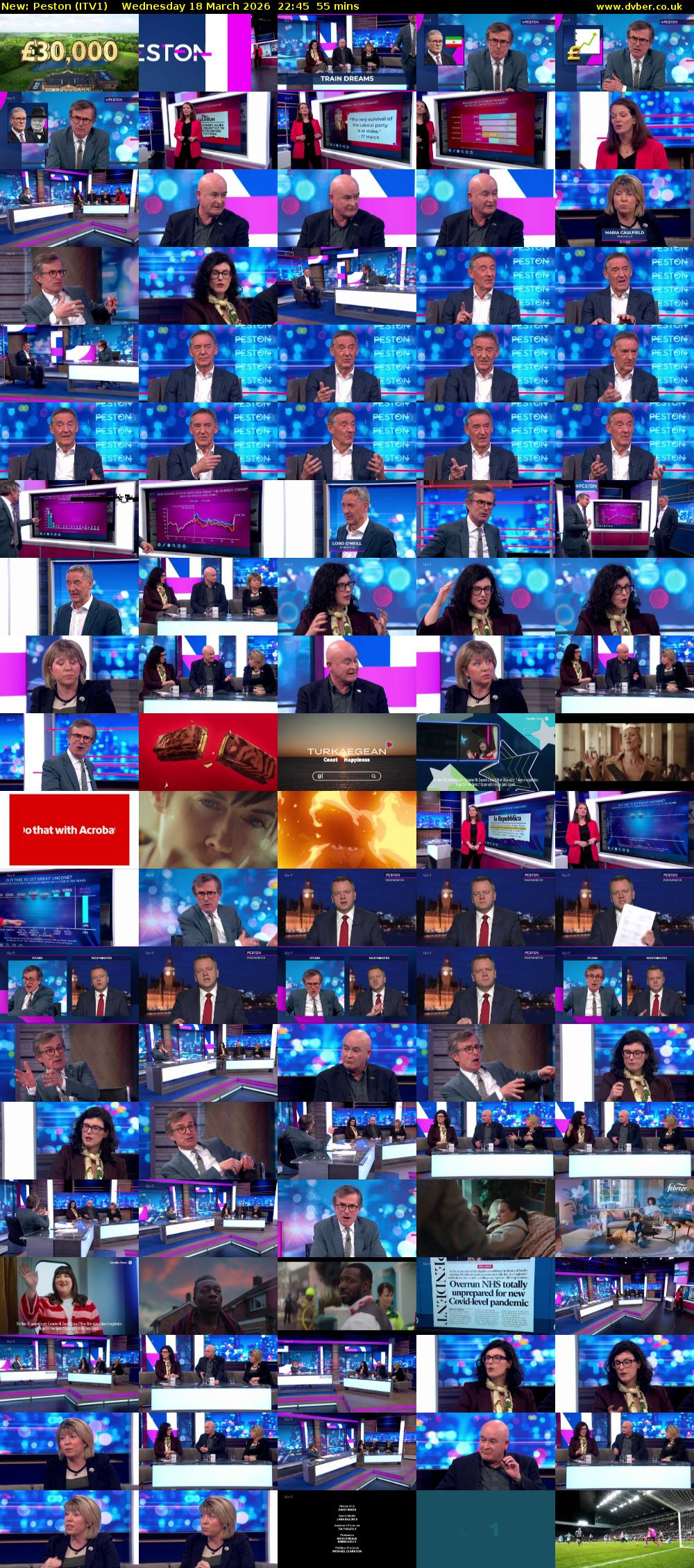 Peston (ITV1) Wednesday 18 March 2026 22:45 - 23:40