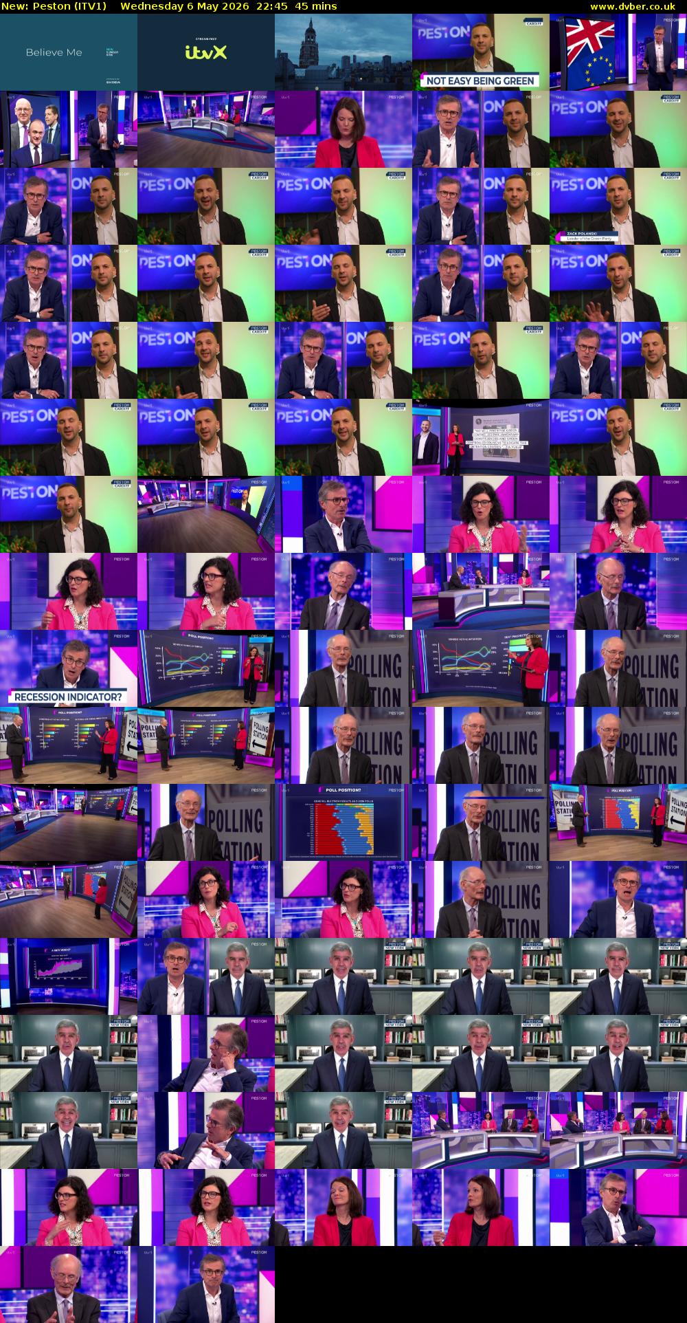 Peston (ITV1) Wednesday 6 May 2026 22:45 - 23:30