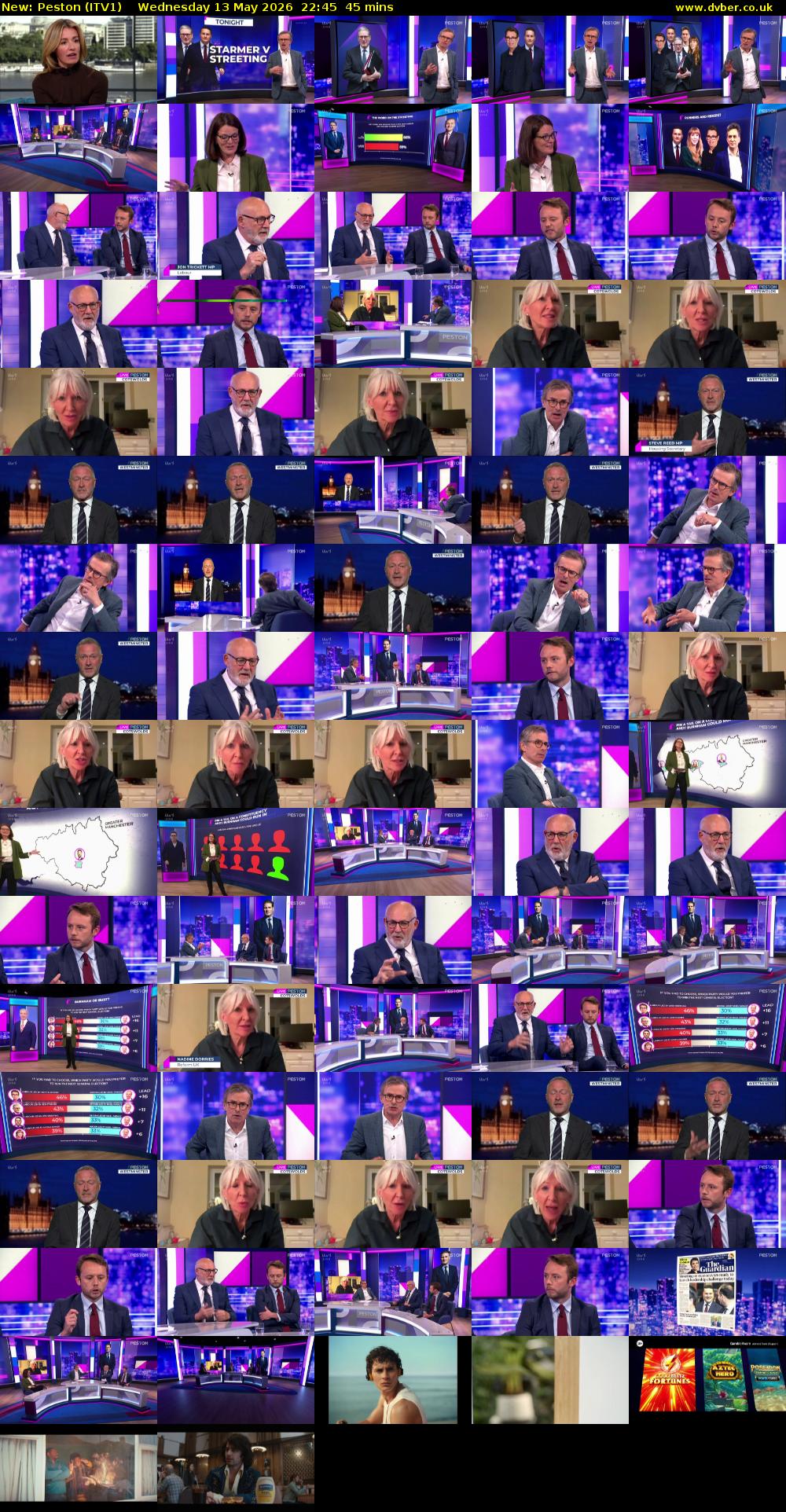 Peston (ITV1) Wednesday 13 May 2026 22:45 - 23:30