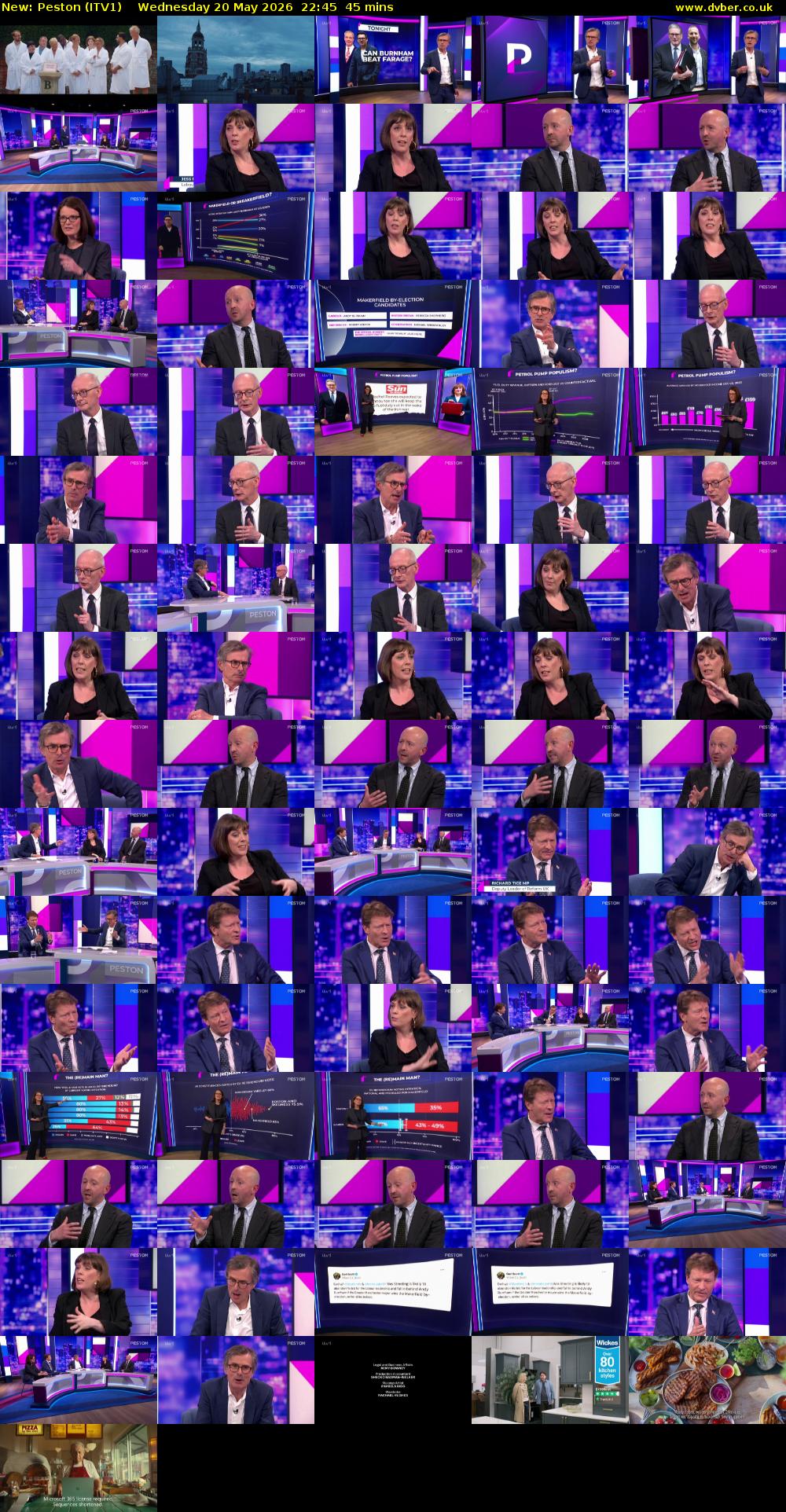 Peston (ITV1) Wednesday 20 May 2026 22:45 - 23:30