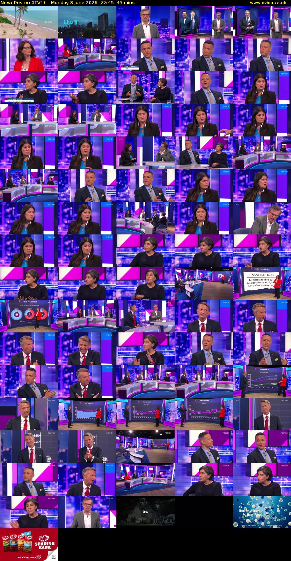 Peston (ITV1) Monday 8 June 2026 22:45 - 23:30