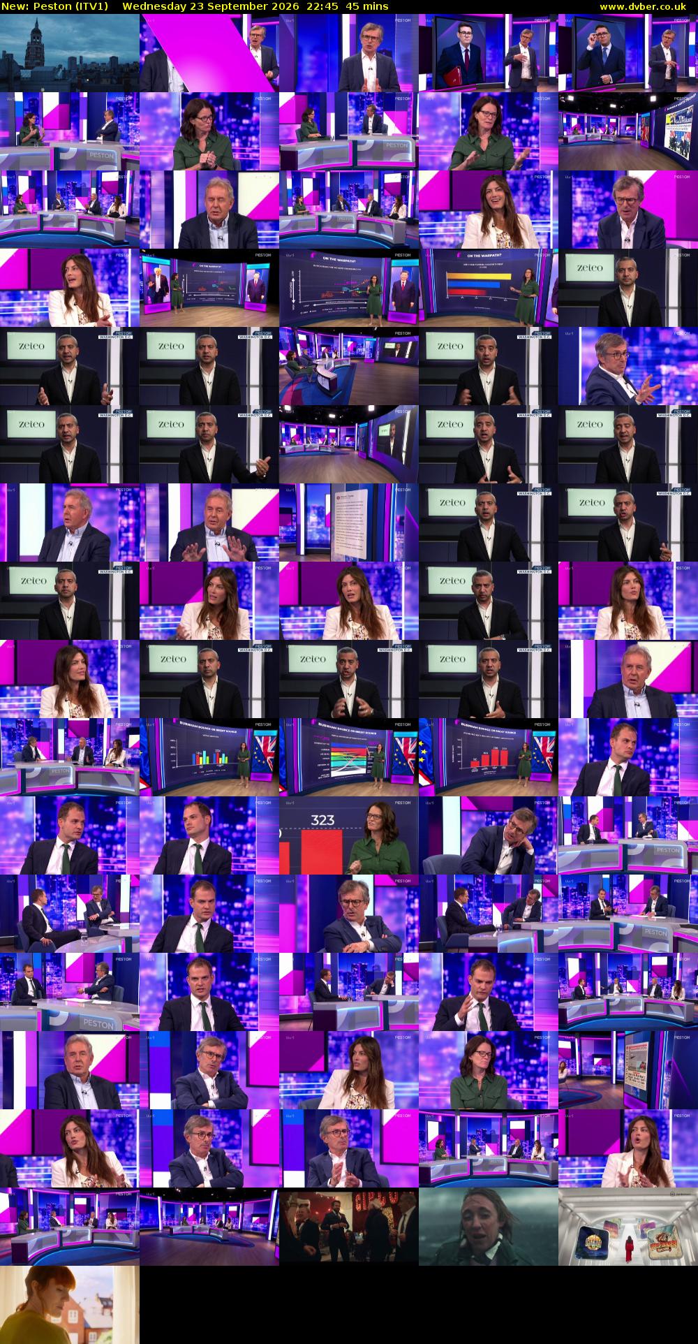 Peston (ITV1) Wednesday 23 September 2026 22:45 - 23:30