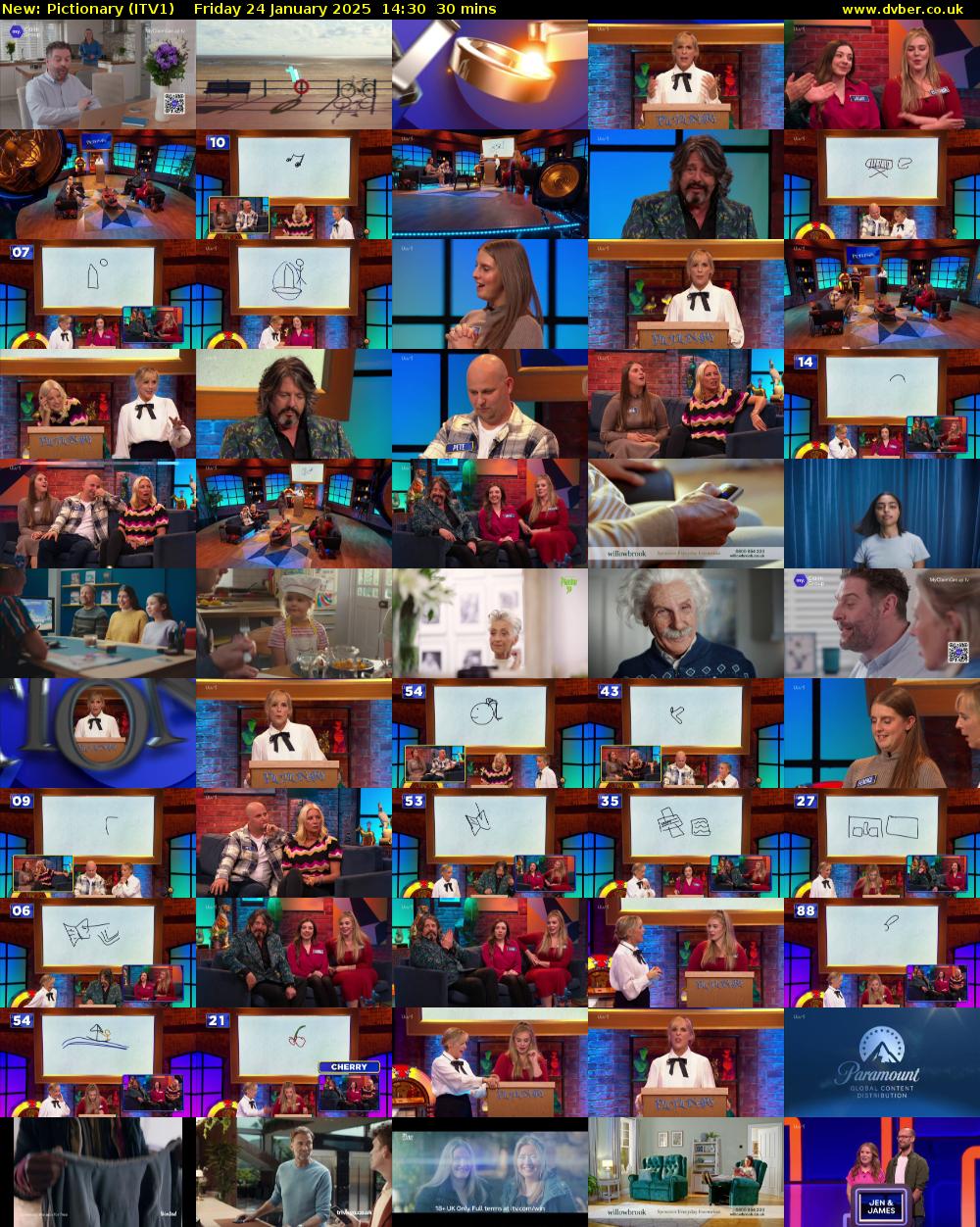 Pictionary (ITV1) Friday 24 January 2025 14:30 - 15:00