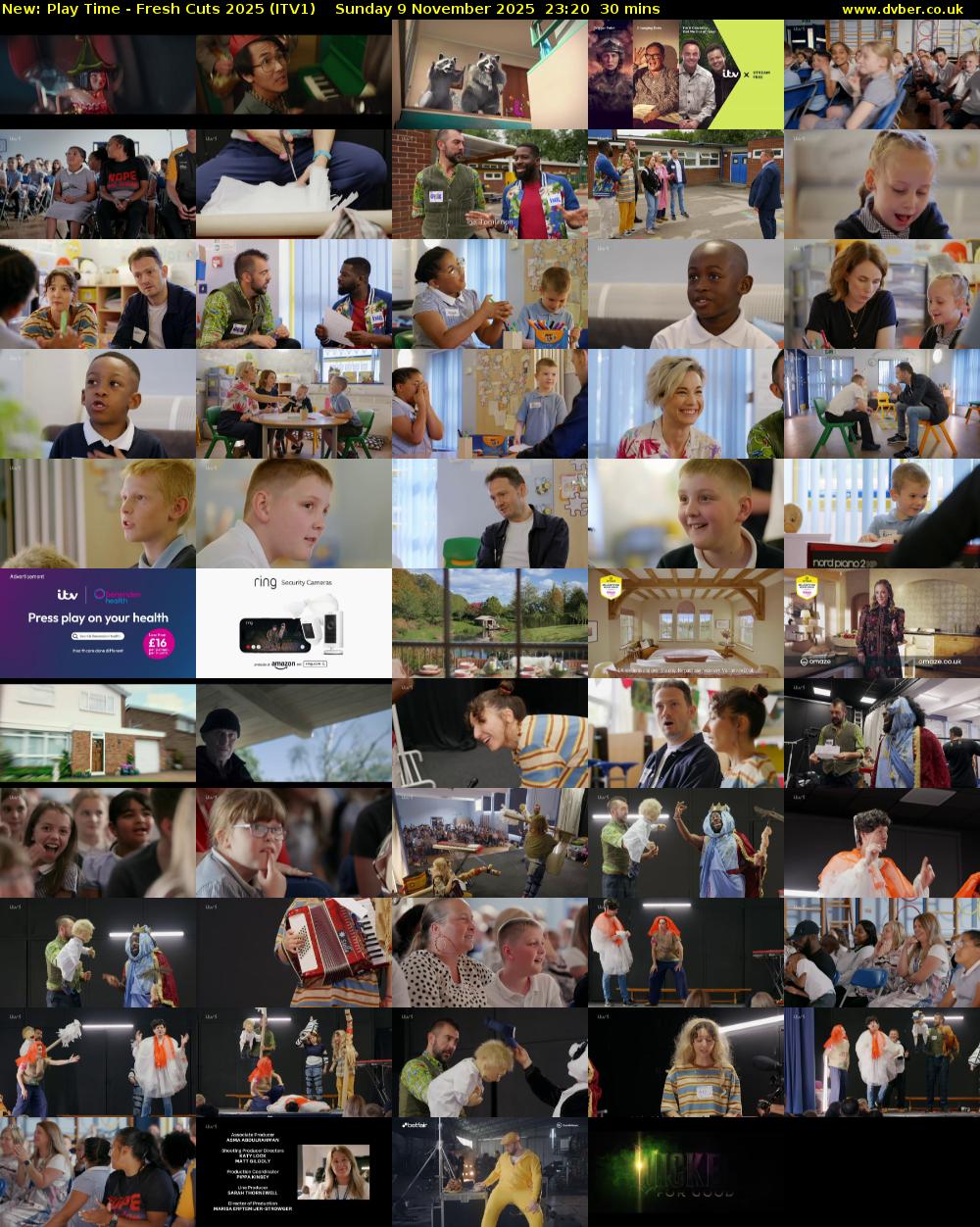Play Time - Fresh Cuts 2025 (ITV1) Sunday 9 November 2025 23:20 - 23:50