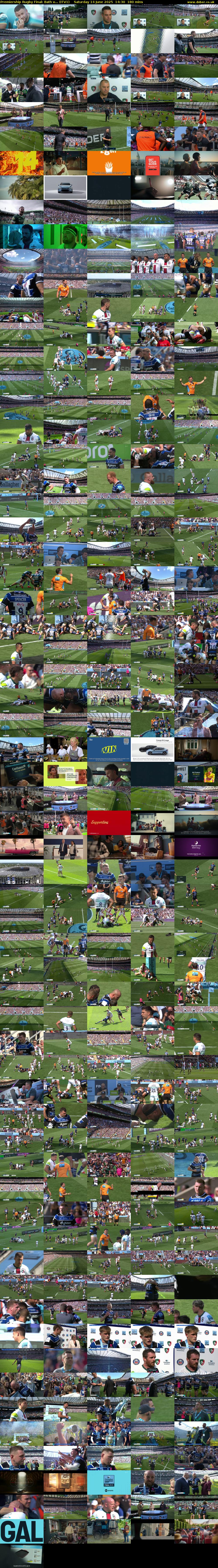 Premiership Rugby Final: Bath v... (ITV1) Saturday 14 June 2025 14:30 - 17:30