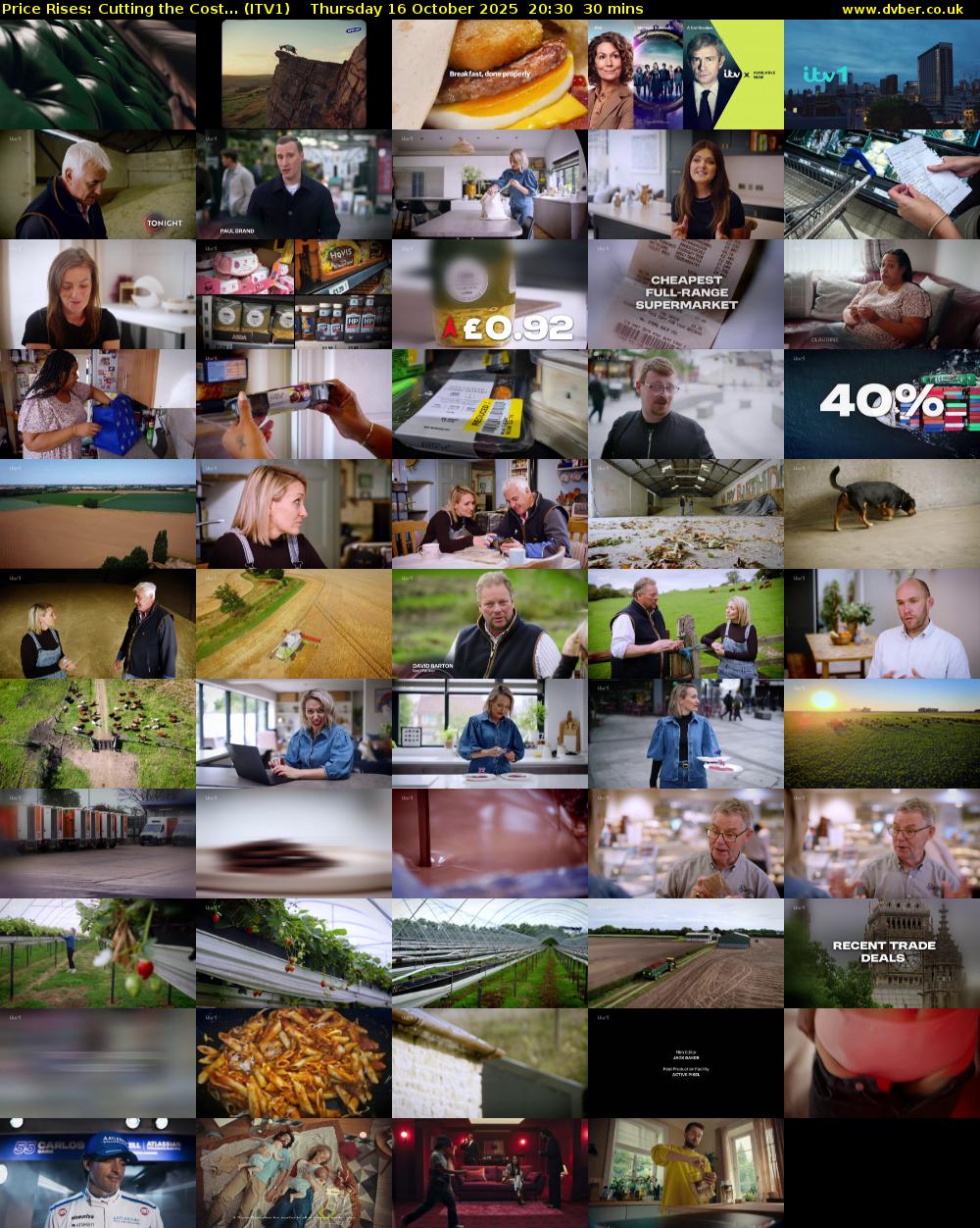 Price Rises: Cutting the Cost... (ITV1) Thursday 16 October 2025 20:30 - 21:00