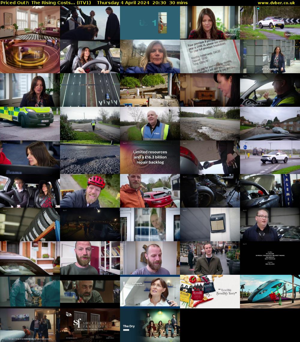 Priced Out?: The Rising Costs... (ITV1) Thursday 4 April 2024 20:30 - 21:00