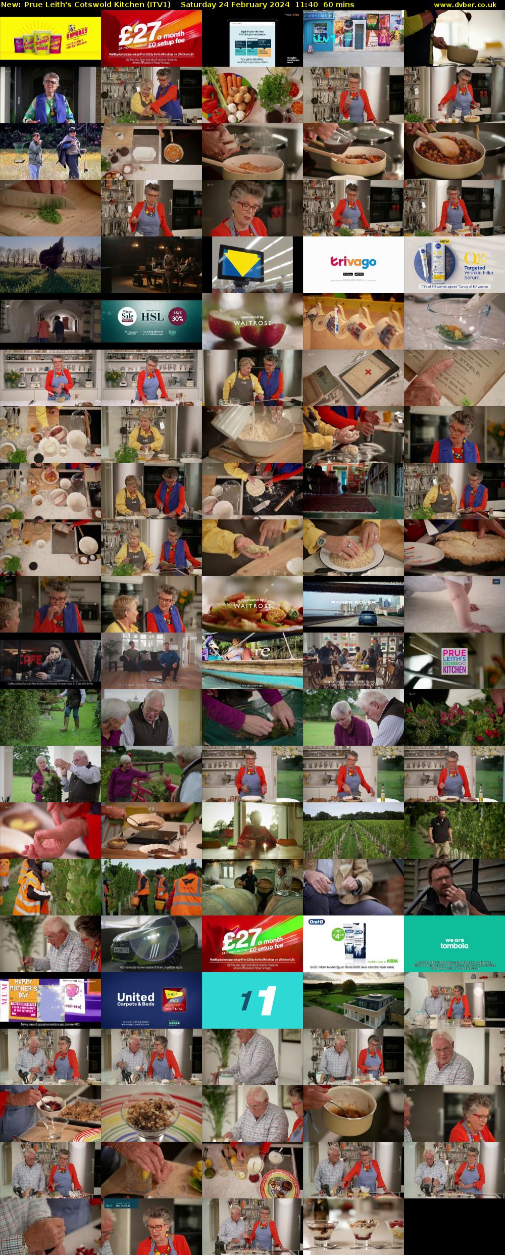 Prue Leith's Cotswold Kitchen (ITV1) Saturday 24 February 2024 11:40 - 12:40