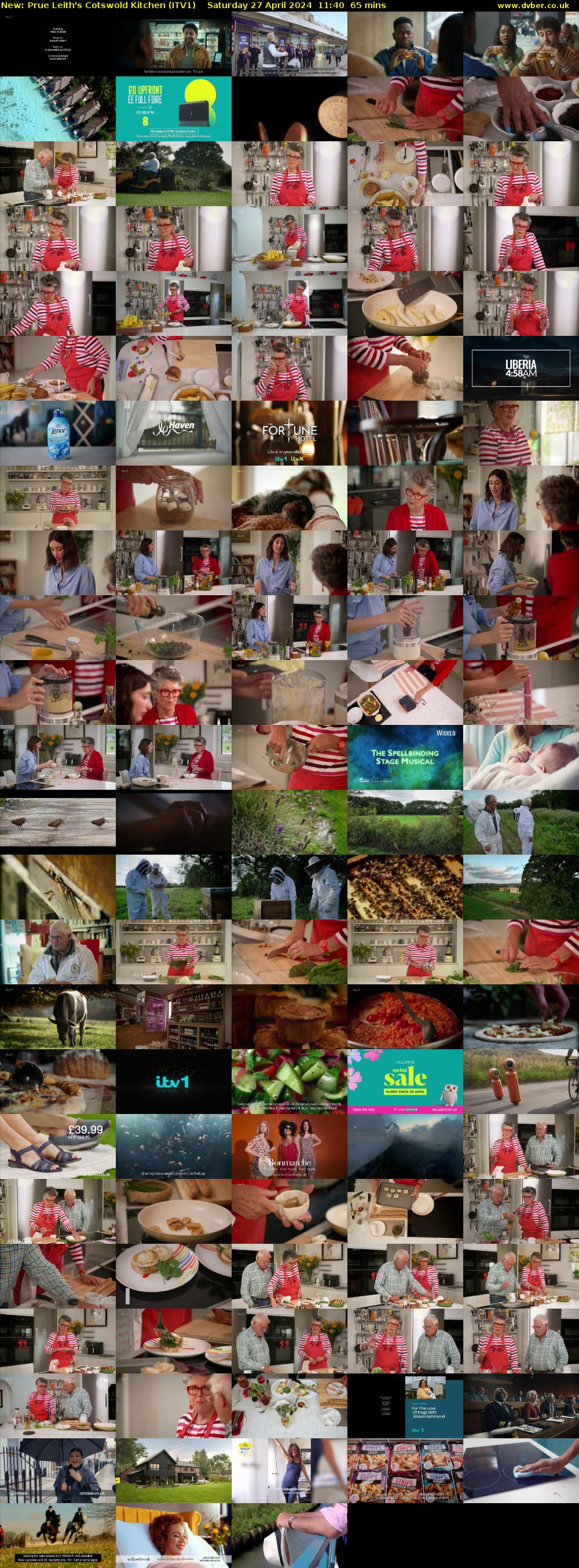 Prue Leith's Cotswold Kitchen (ITV1) Saturday 27 April 2024 11:40 - 12:45