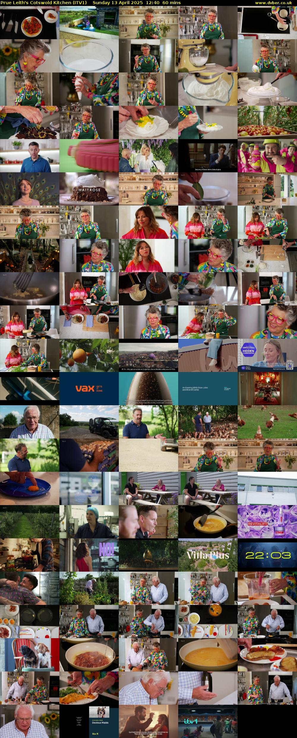 Prue Leith's Cotswold Kitchen (ITV1) Sunday 13 April 2025 12:40 - 13:40