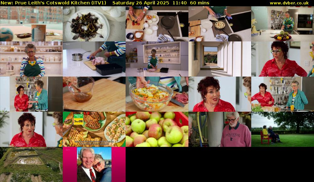 Prue Leith's Cotswold Kitchen (ITV1) Saturday 26 April 2025 11:40 - 12:40