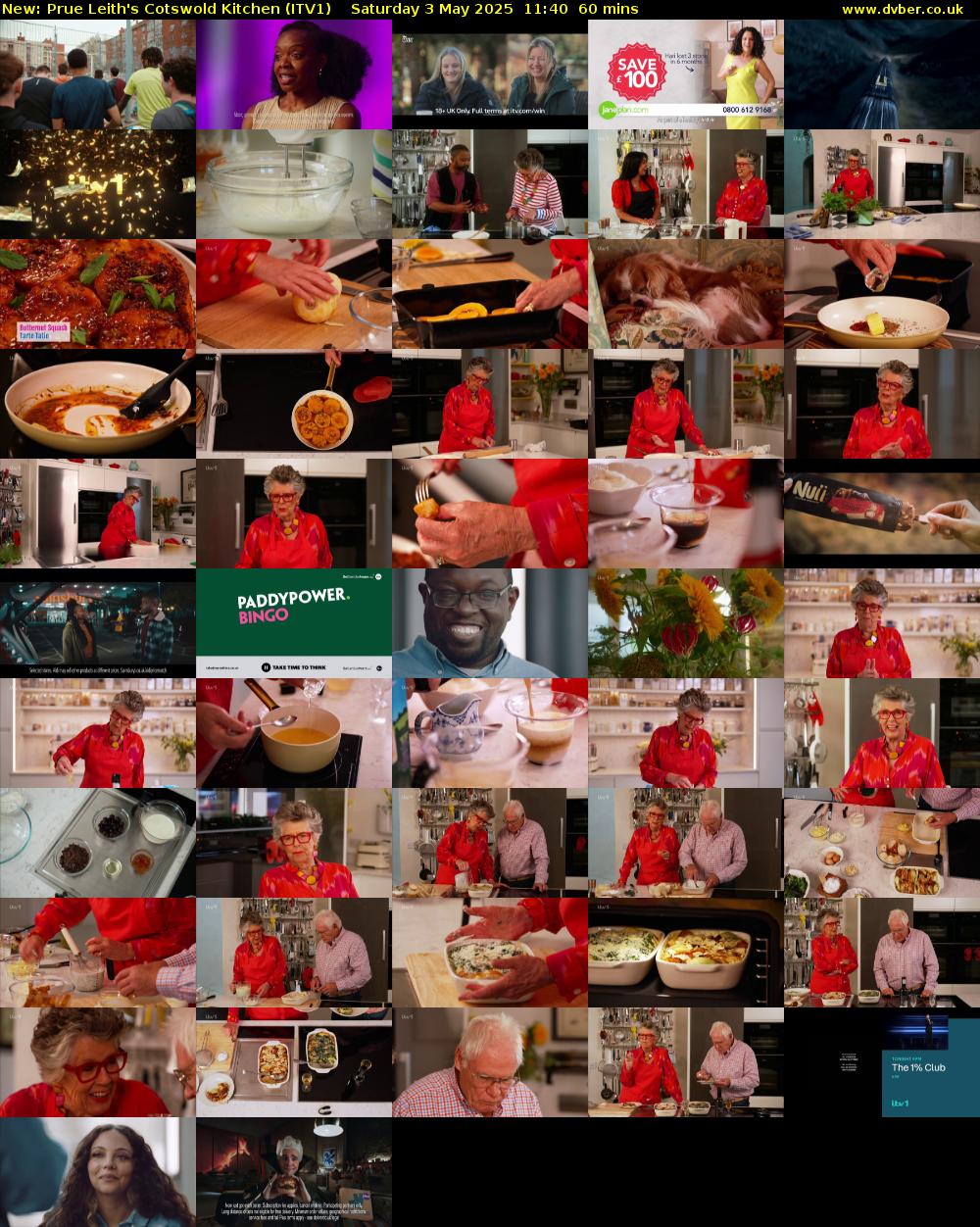 Prue Leith's Cotswold Kitchen (ITV1) Saturday 3 May 2025 11:40 - 12:40