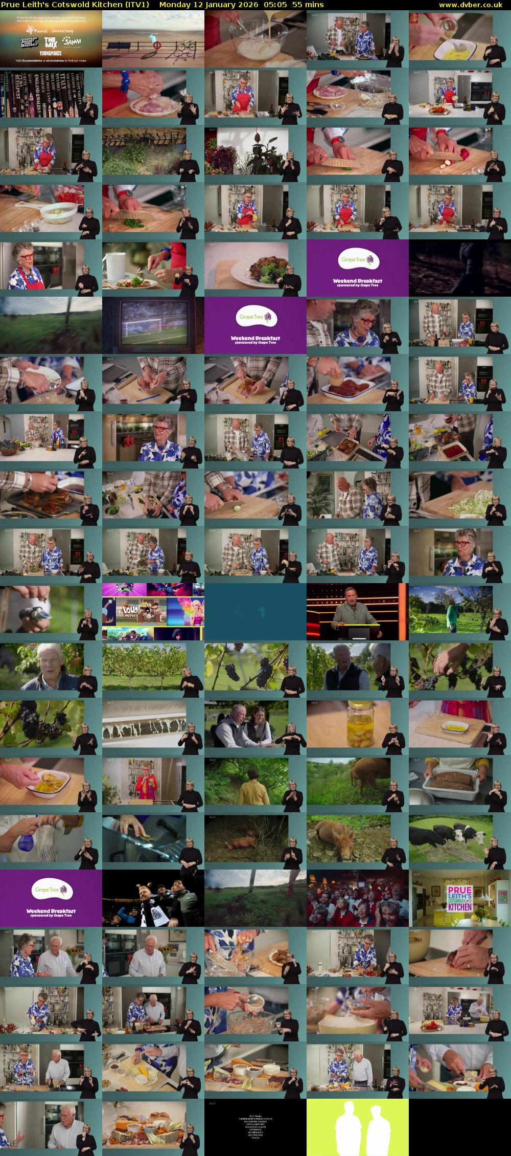 Prue Leith's Cotswold Kitchen (ITV1) Monday 12 January 2026 05:05 - 06:00