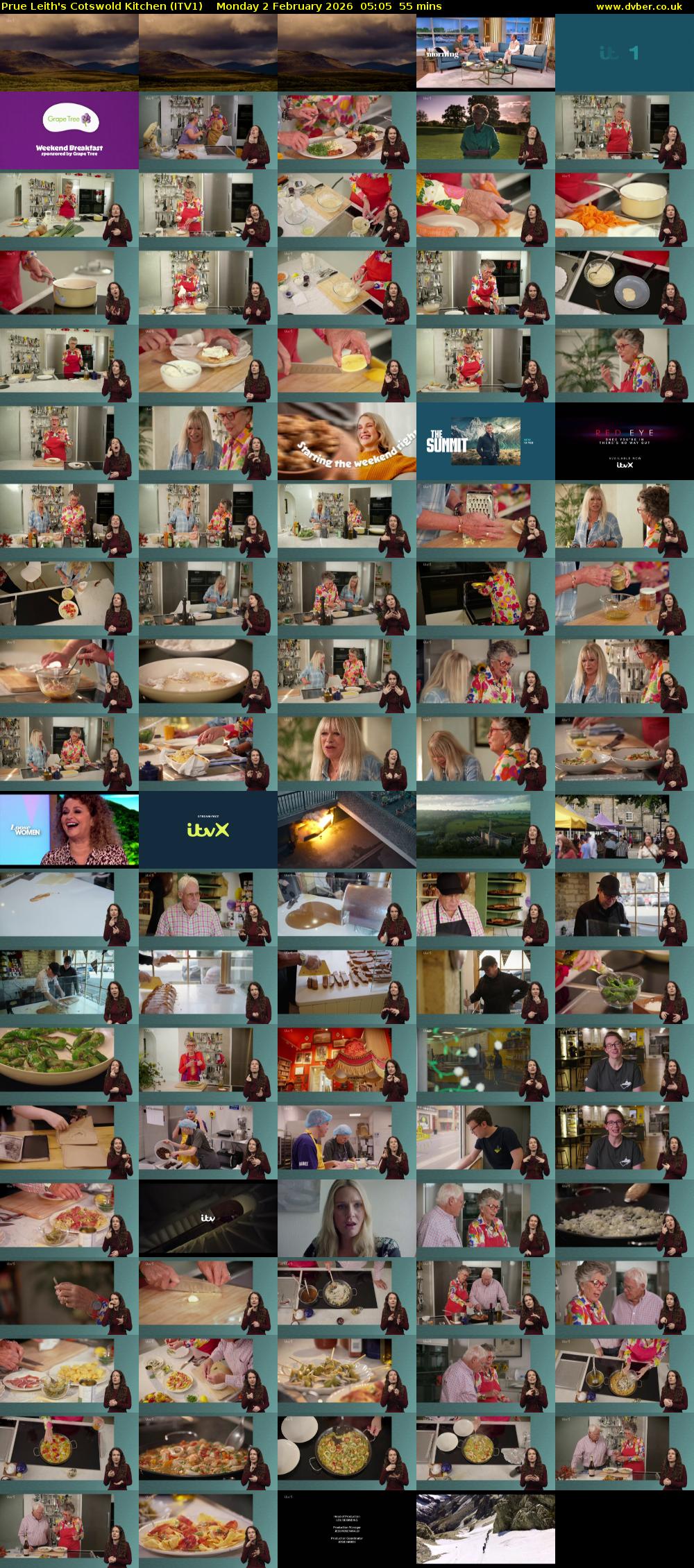 Prue Leith's Cotswold Kitchen (ITV1) Monday 2 February 2026 05:05 - 06:00