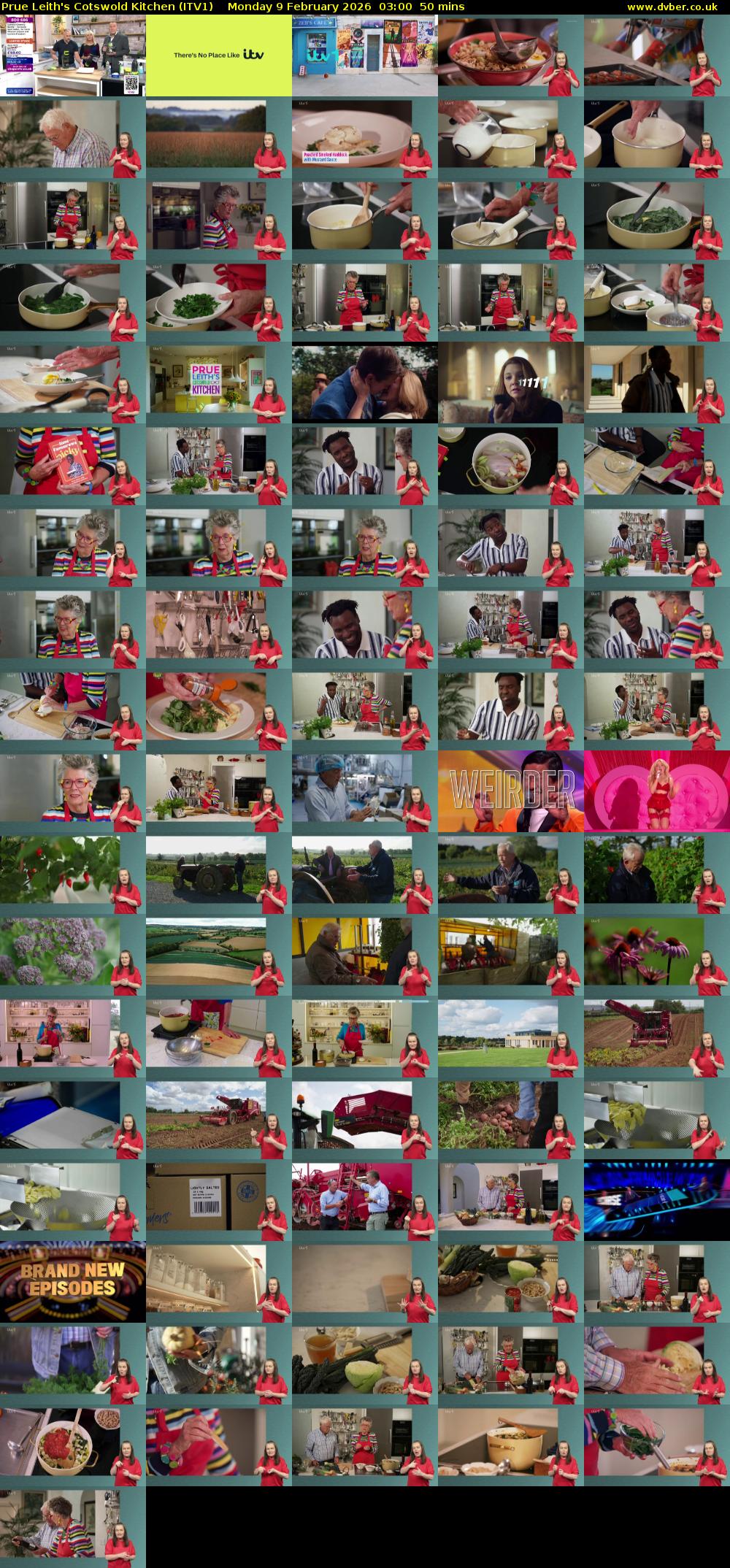 Prue Leith's Cotswold Kitchen (ITV1) Monday 9 February 2026 03:00 - 03:50
