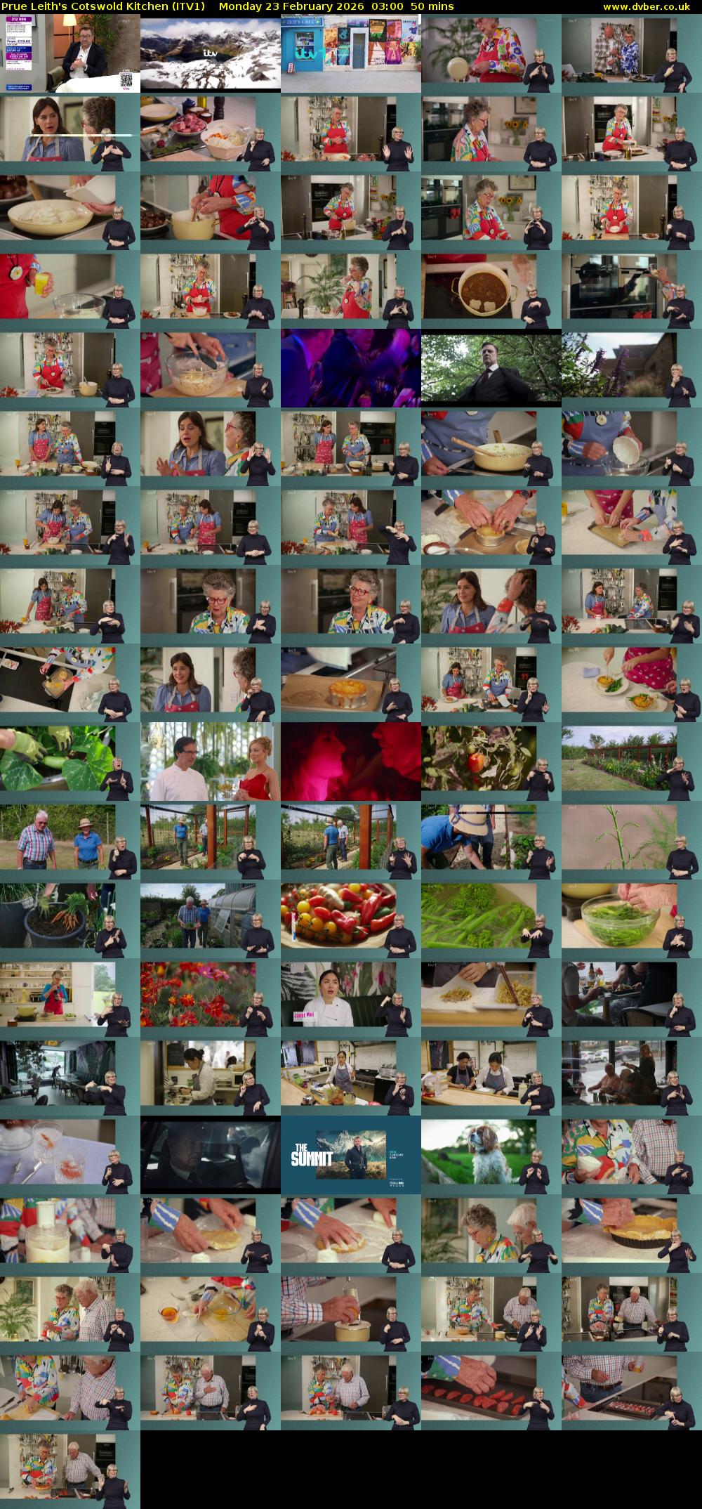 Prue Leith's Cotswold Kitchen (ITV1) Monday 23 February 2026 03:00 - 03:50