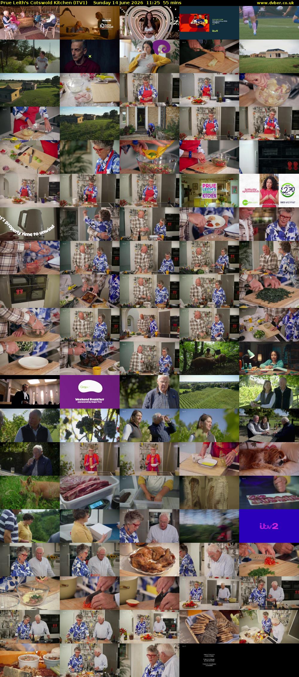 Prue Leith's Cotswold Kitchen (ITV1) Sunday 14 June 2026 11:25 - 12:20