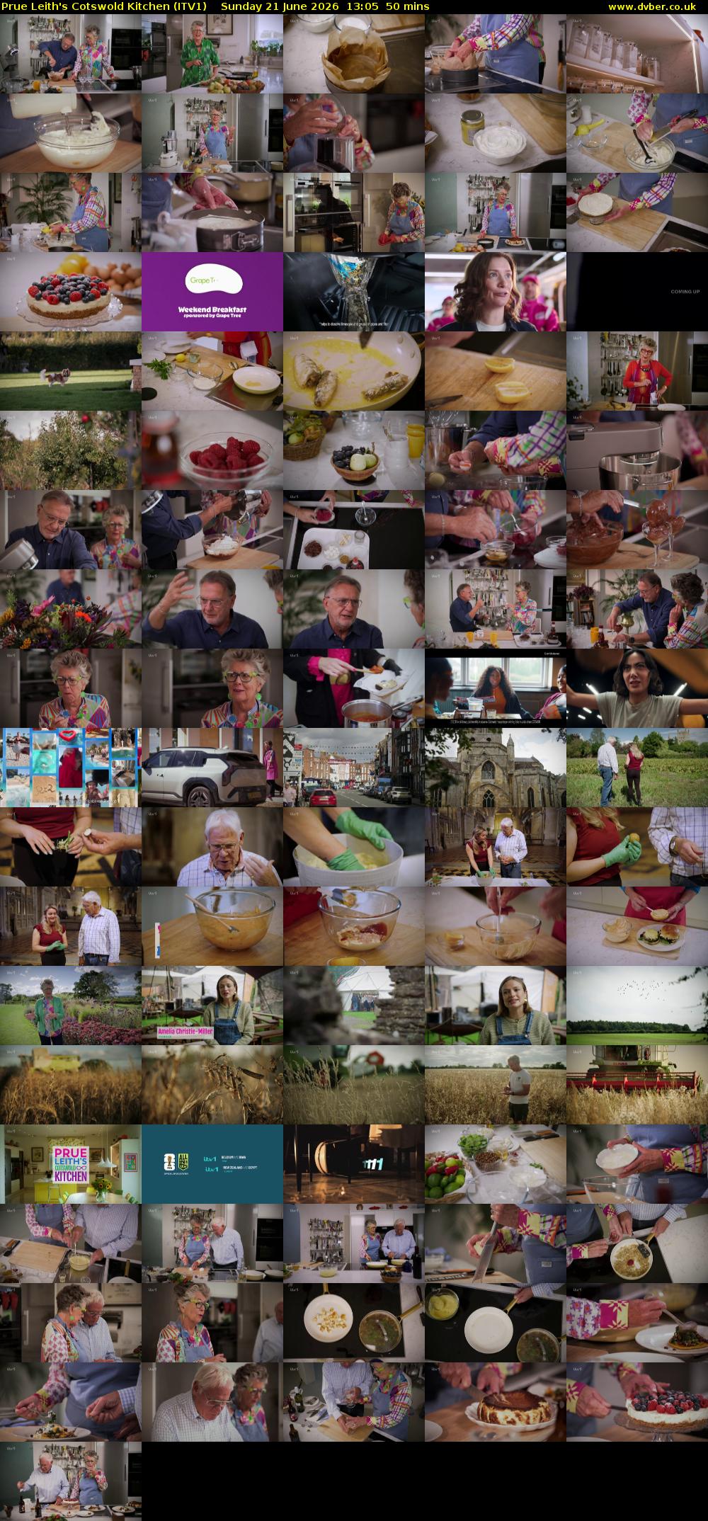 Prue Leith's Cotswold Kitchen (ITV1) Sunday 21 June 2026 13:05 - 13:55