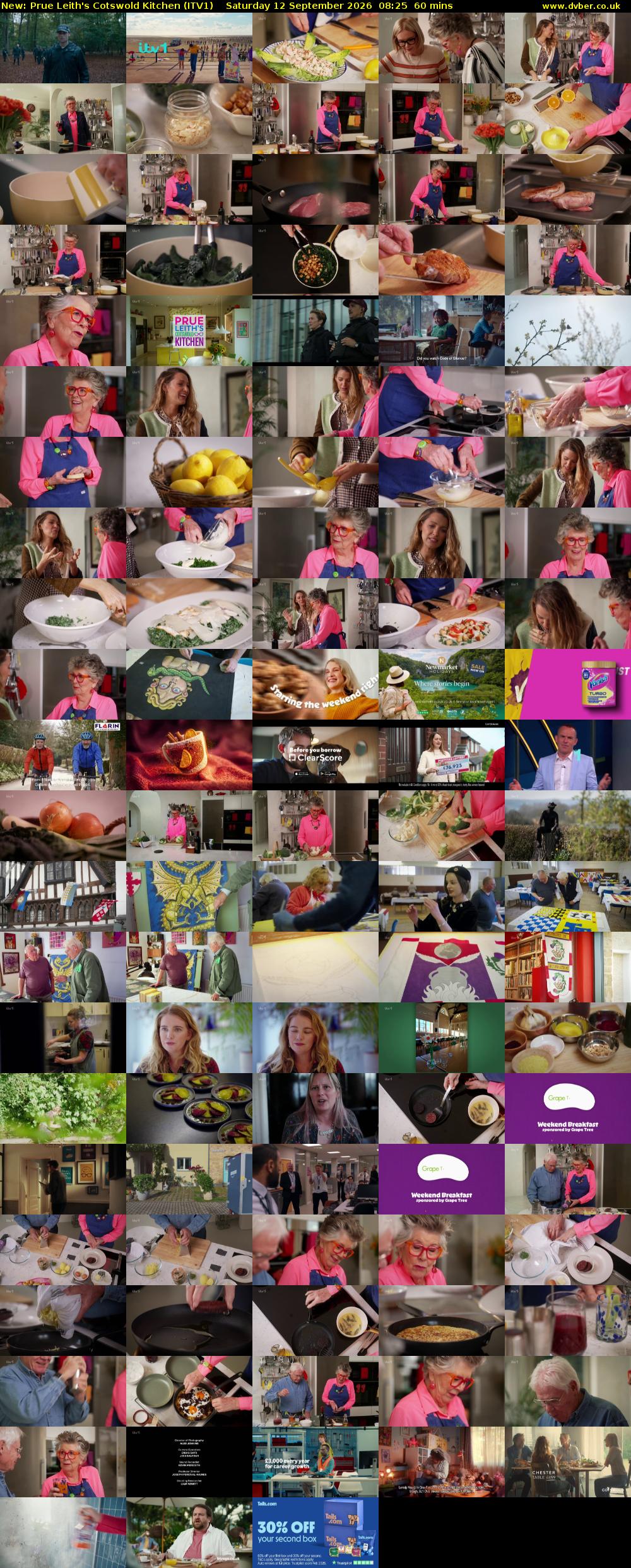 Prue Leith's Cotswold Kitchen (ITV1) Saturday 12 September 2026 08:25 - 09:25