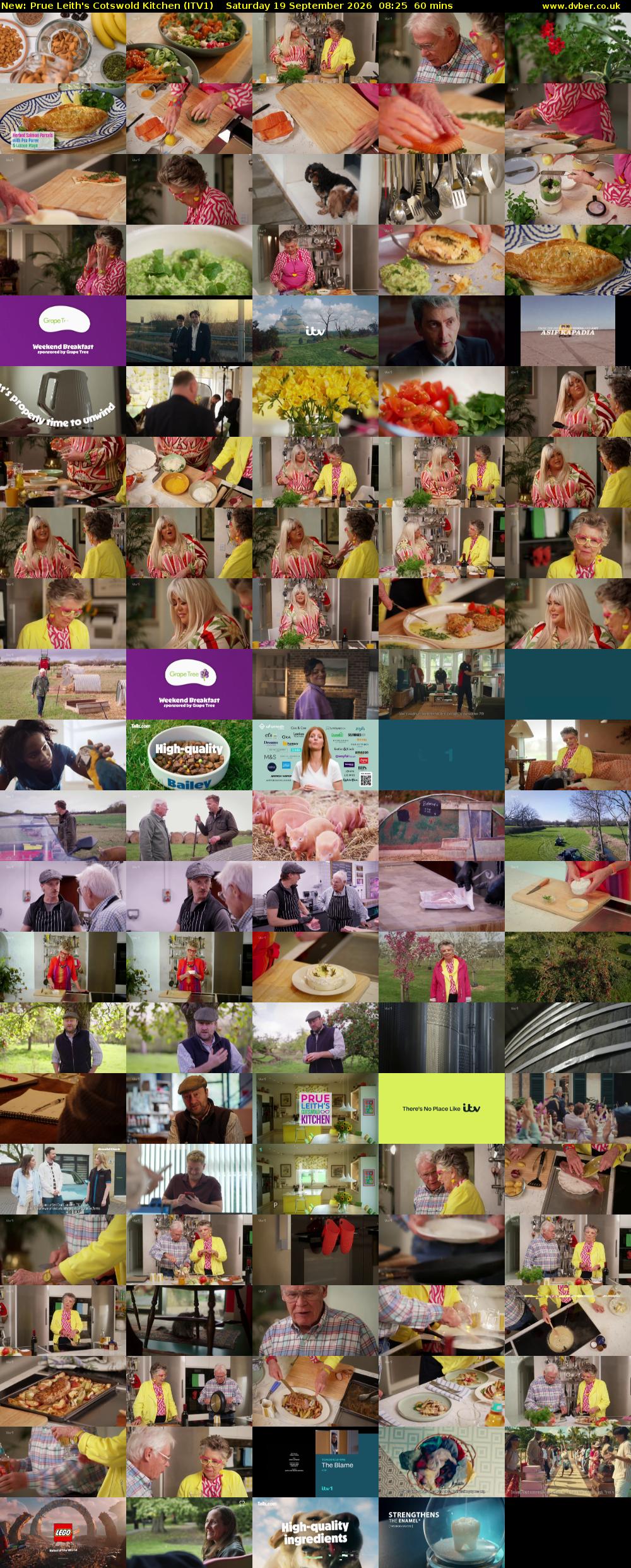 Prue Leith's Cotswold Kitchen (ITV1) Saturday 19 September 2026 08:25 - 09:25