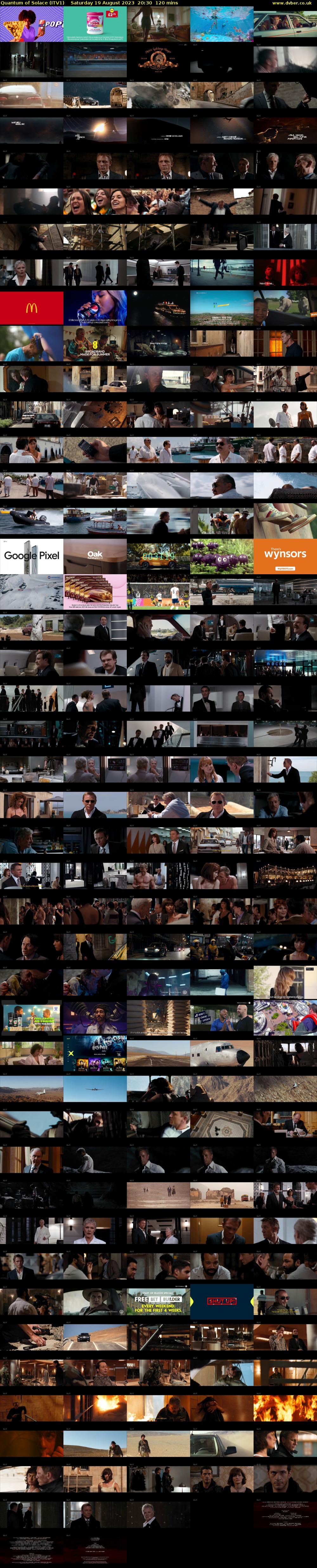 Quantum of Solace (ITV1) Saturday 19 August 2023 20:30 - 22:30