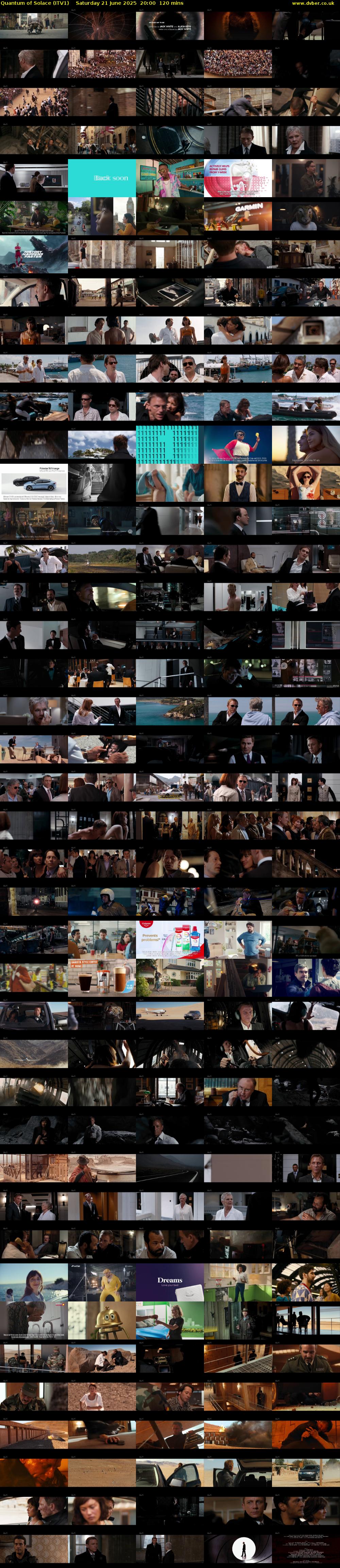 Quantum of Solace (ITV1) Saturday 21 June 2025 20:00 - 22:00