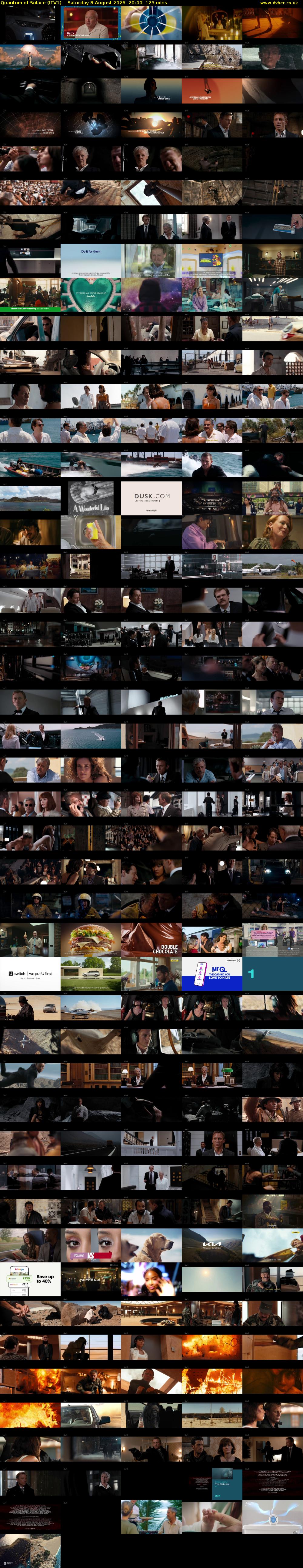 Quantum of Solace (ITV1) Saturday 8 August 2026 20:00 - 22:05