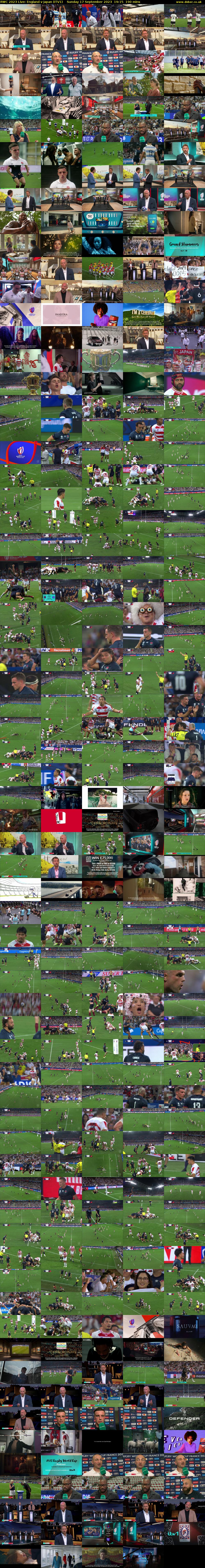 RWC 2023 Live: England v Japan (ITV1) Sunday 17 September 2023 19:15 - 22:25