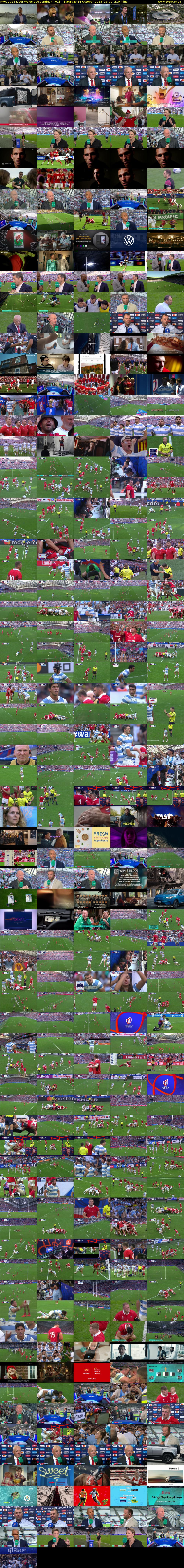 RWC 2023 Live: Wales v Argentina (ITV1) Saturday 14 October 2023 15:00 - 18:30