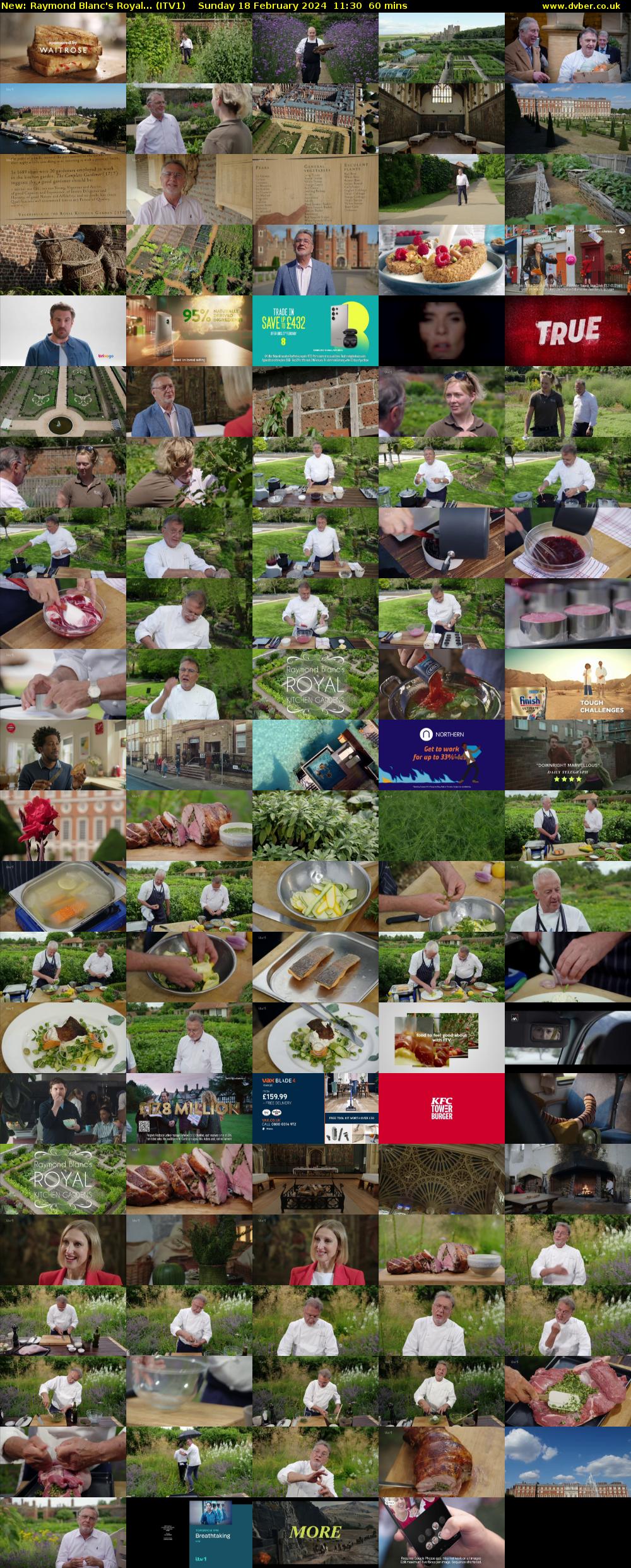 Raymond Blanc's Royal... (ITV1) Sunday 18 February 2024 11:30 - 12:30