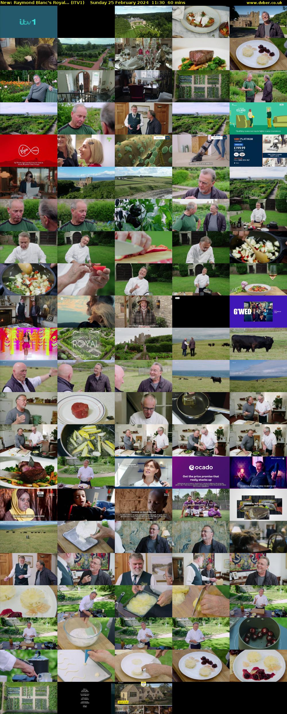 Raymond Blanc's Royal... (ITV1) Sunday 25 February 2024 11:30 - 12:30