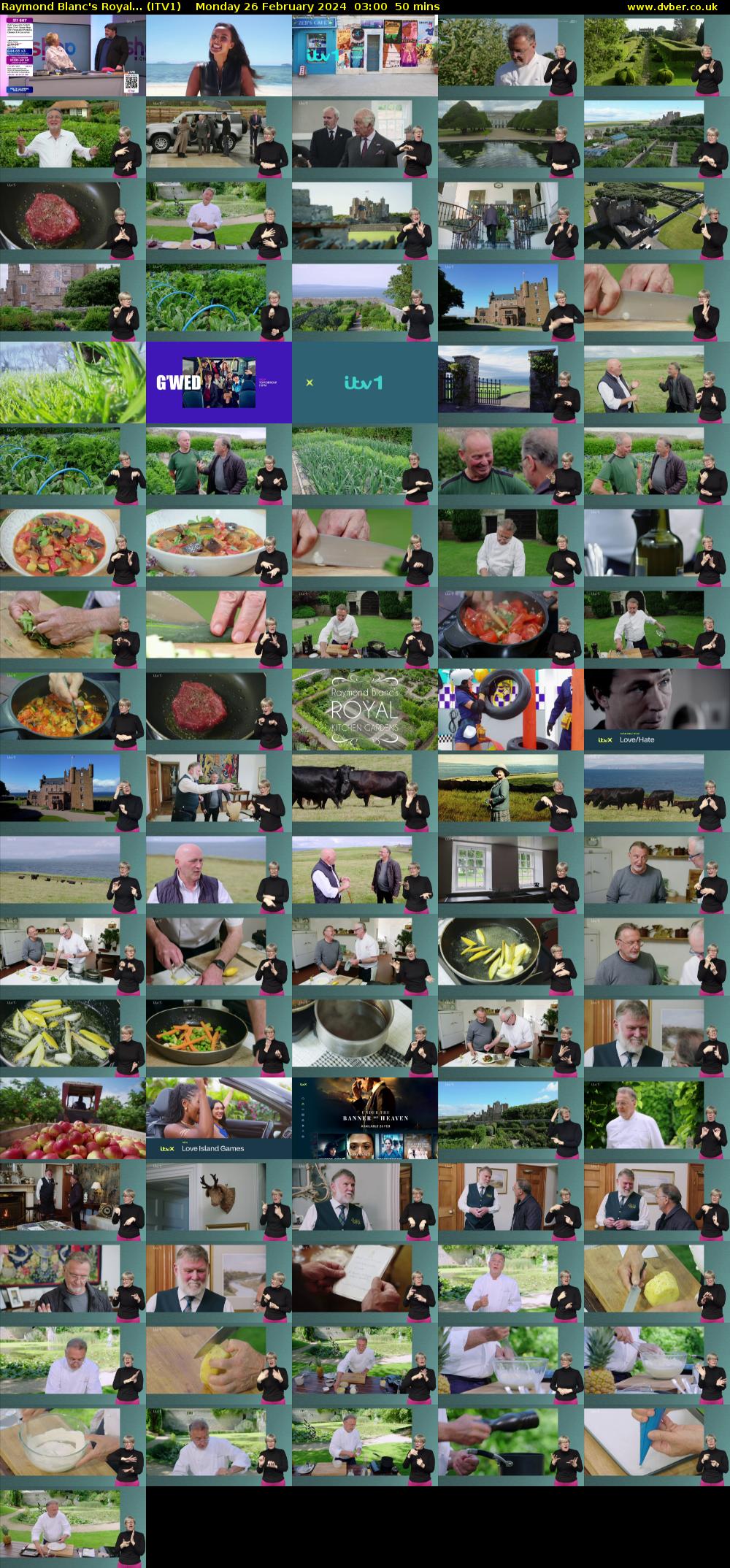 Raymond Blanc's Royal... (ITV1) Monday 26 February 2024 03:00 - 03:50