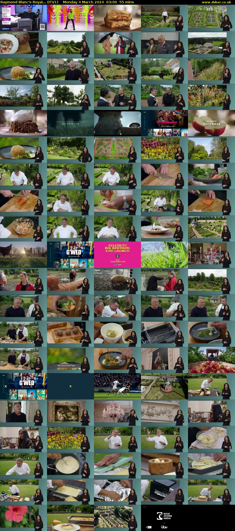 Raymond Blanc's Royal... (ITV1) Monday 4 March 2024 03:00 - 03:55
